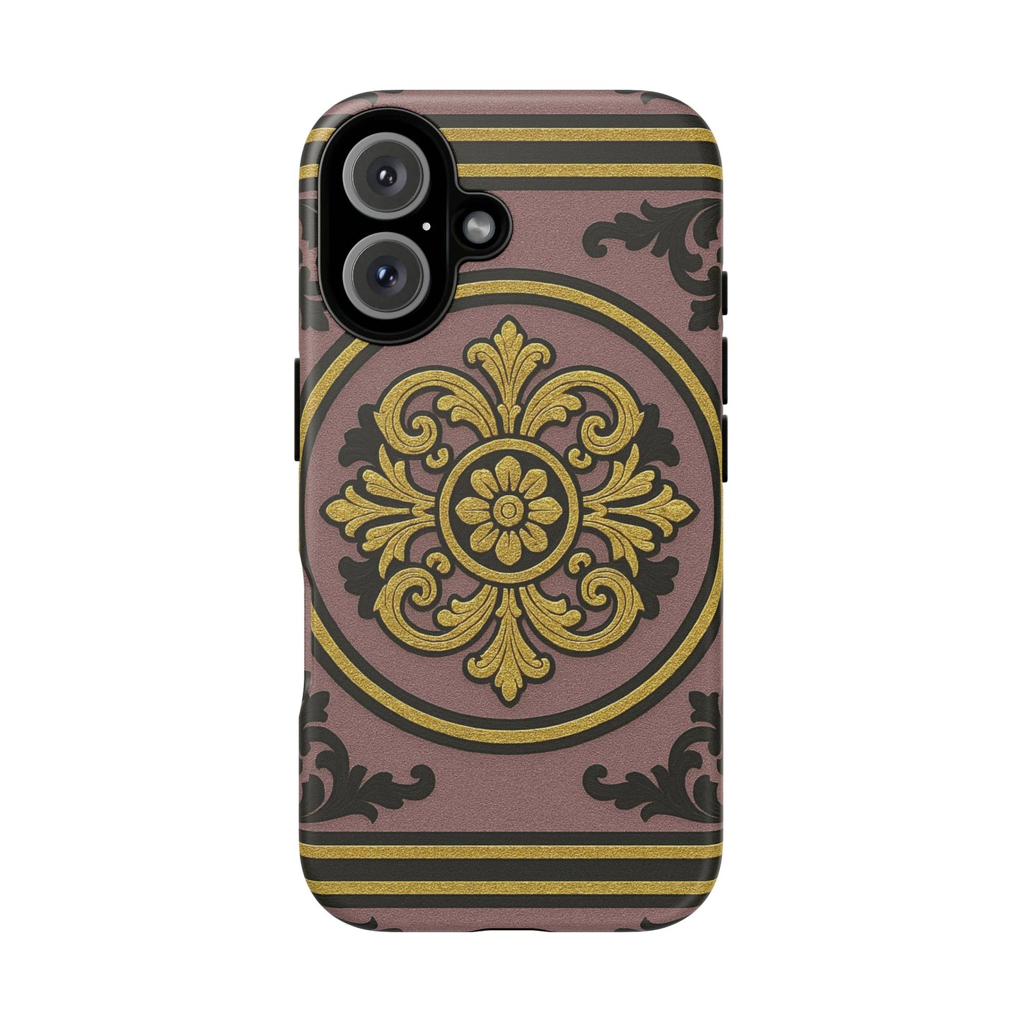 Gilded Mauve With Gold-Black Baroque Tough Cases