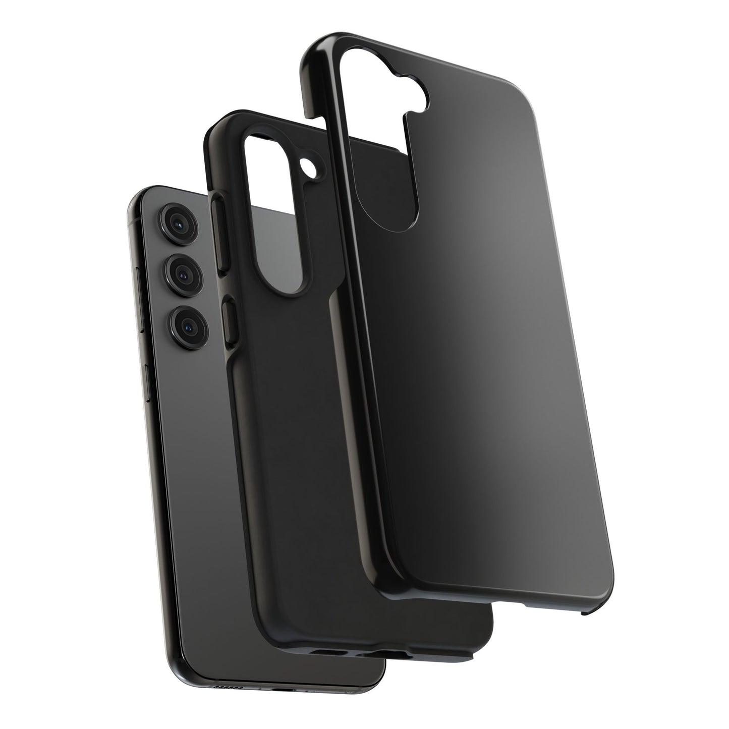 Durable Black Tough Phone Cases, Heavy-Duty Cell Phone Cover, Personalized Tech Protection, Gift for Him or Her, Everyday Protection