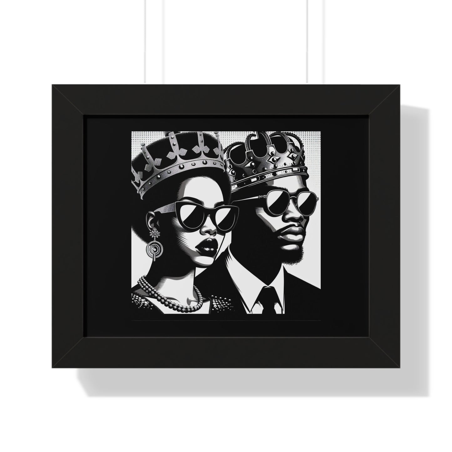 Royalty Framed Poster, Wall Art Decor, Black Culture Art, Modern Home Decor, Unique Gift for Her/Him
