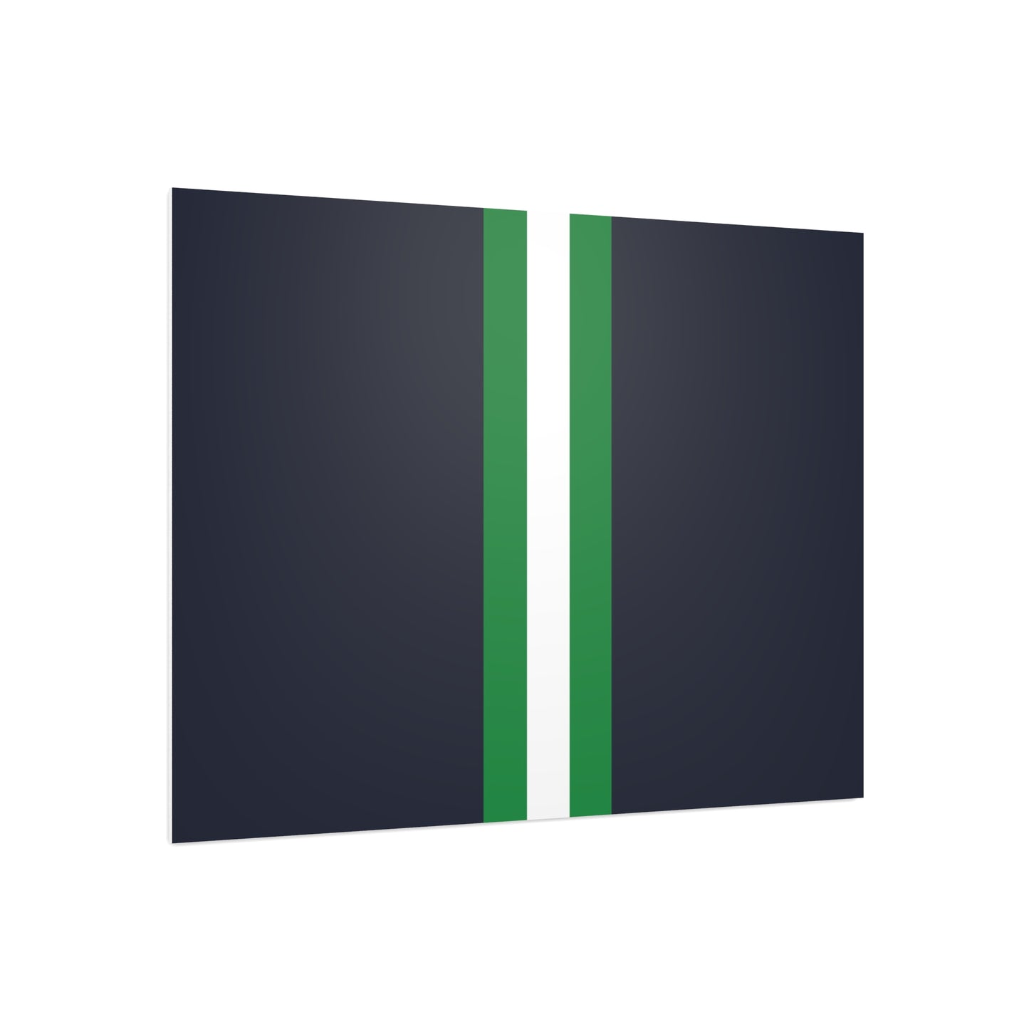 Lunar Midnight & Green-White Striped Foam Board Display, Wall Art Decor, Classroom Sign, Photo Background, Custom Art Board