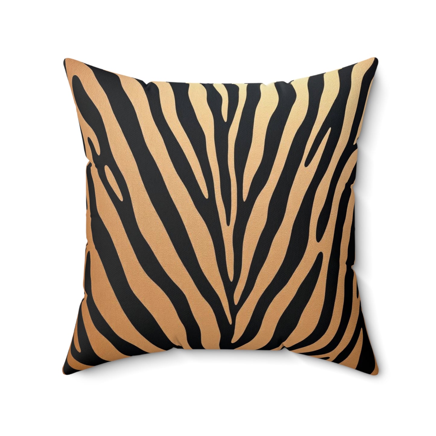 Stylish Faux Suede Zebra Stripe Pillow - Modern Home Decor Accent