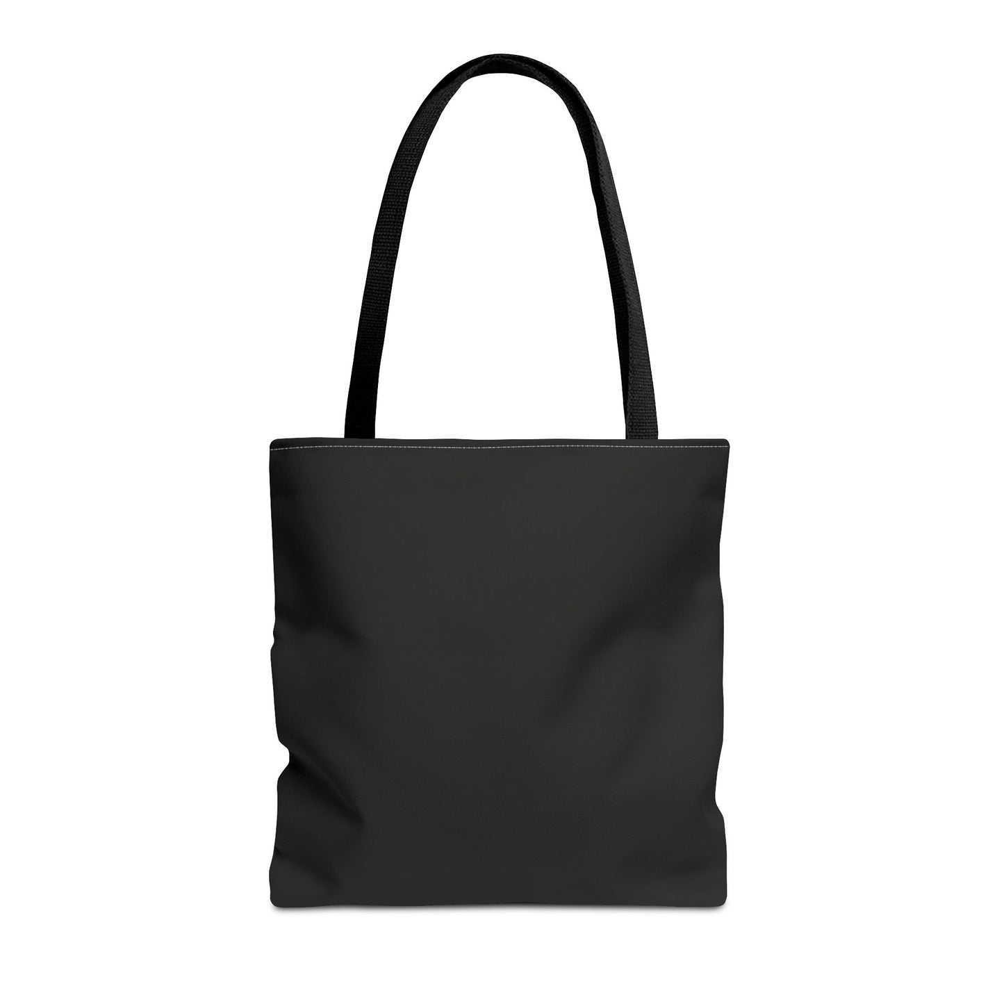 Stylish Black All-Over Print Tote Bag, Eco-Friendly Shopping Bag, Beach Tote, Gift for Her, Everyday Carryall