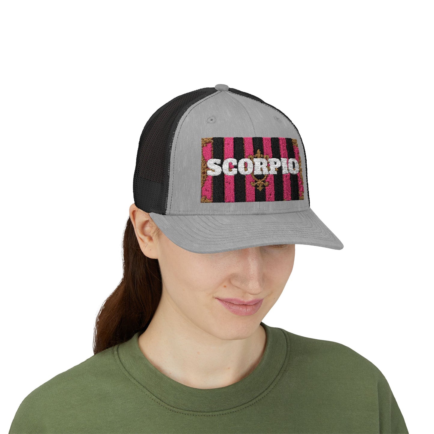 Scorpio Snapback Trucker Cap | Zodiac Hat, Astrology Gift, Trendy Cap for Astrology Lovers, Summer Style, Unique Birthday Gift
