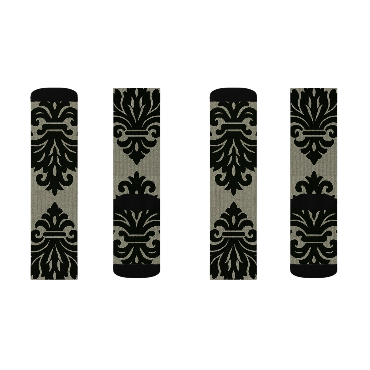 Chic Baroque Design Socks | Stylish Patterned Socks for Every Occasion, Gift for Her, Fashion Socks, Trendy Outfit Essentials