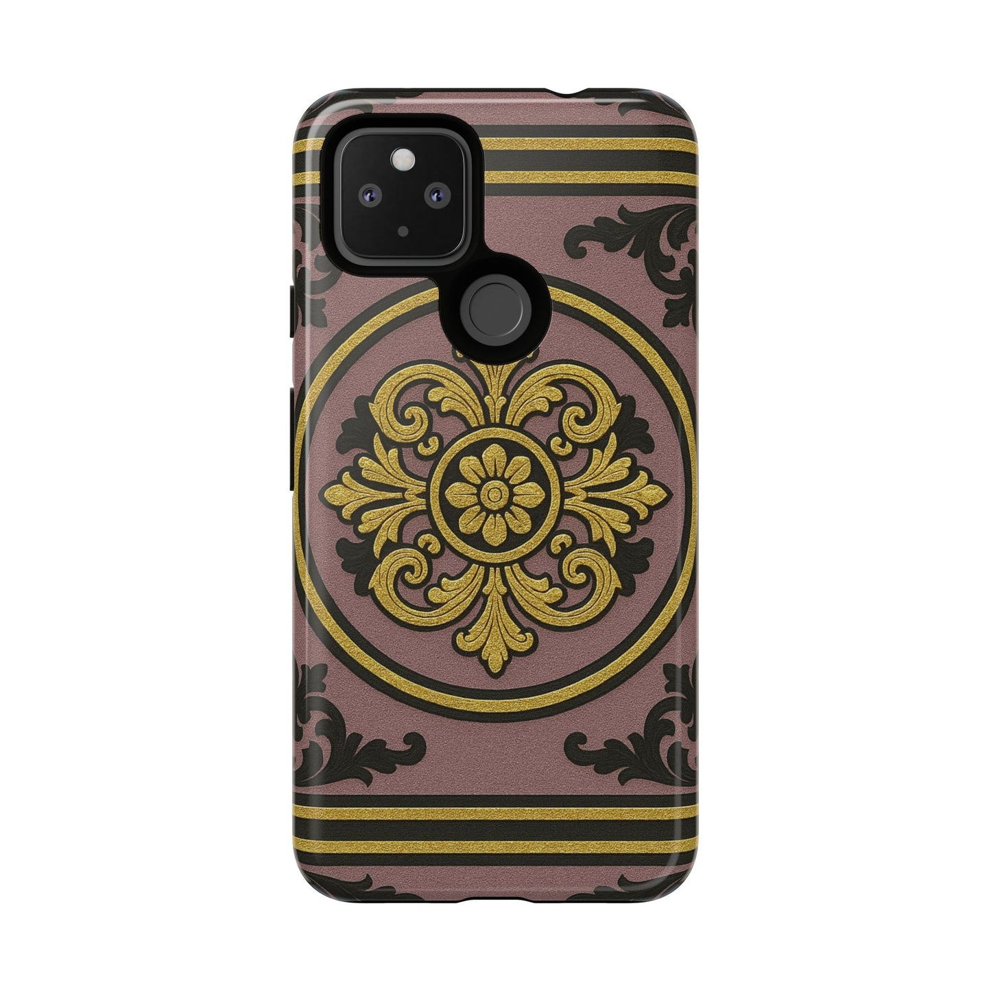 Gilded Mauve With Gold-Black Baroque Tough Cases