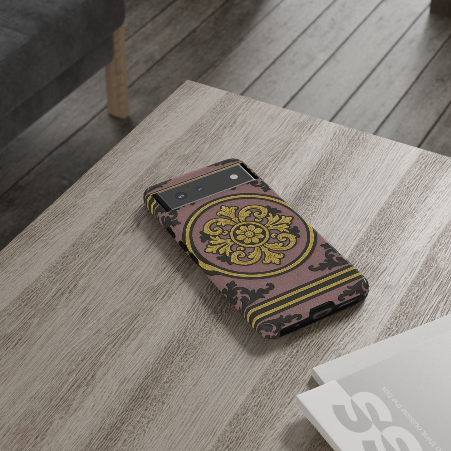 Gilded Mauve With Gold-Black Baroque Tough Cases