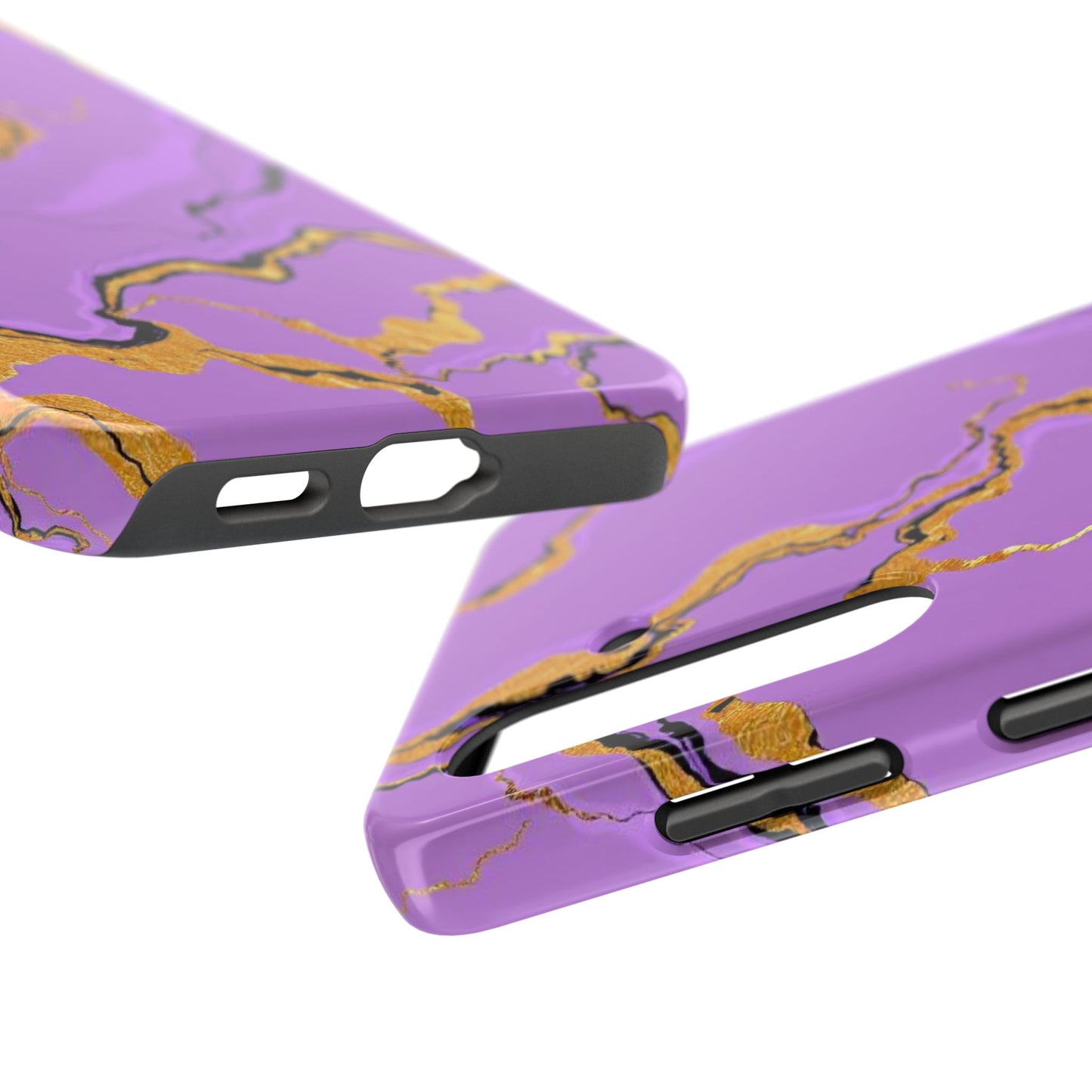 Stylish Tough Phone Cases with Purple Marble Design, Protective Phone Cases, Trendy Phone Accessories, Gift for Her, Unique Phone Cover