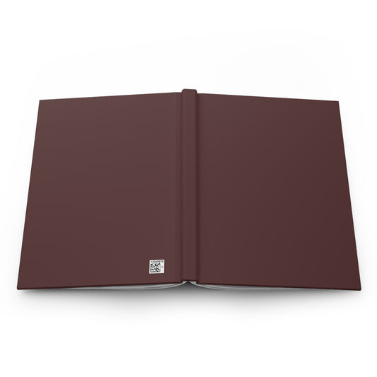 Elegant Brown Merlot Hardcover Journal for Creative Souls, Writing, Note-taking, Gift for Writers, Minimalist Design