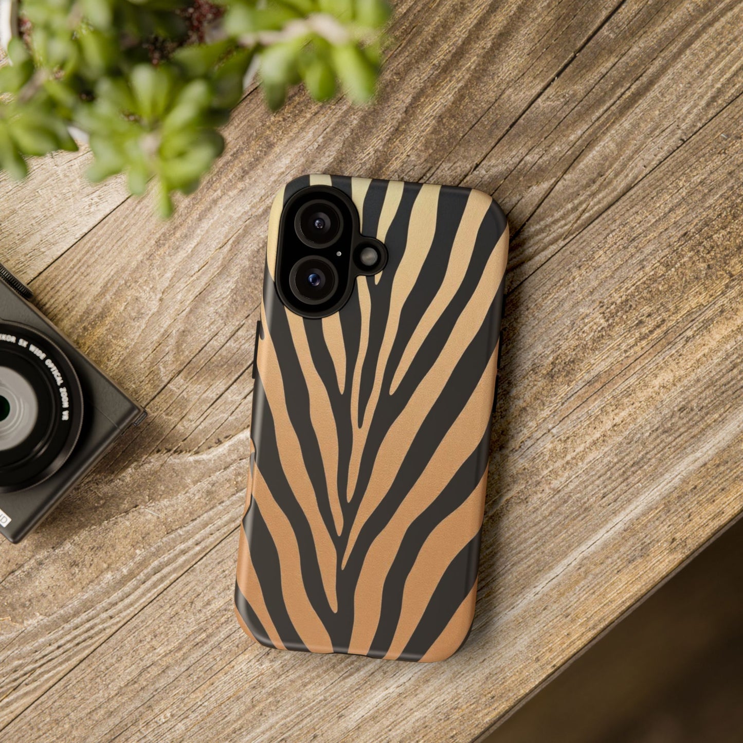 Zebra Print Tough Phone Case