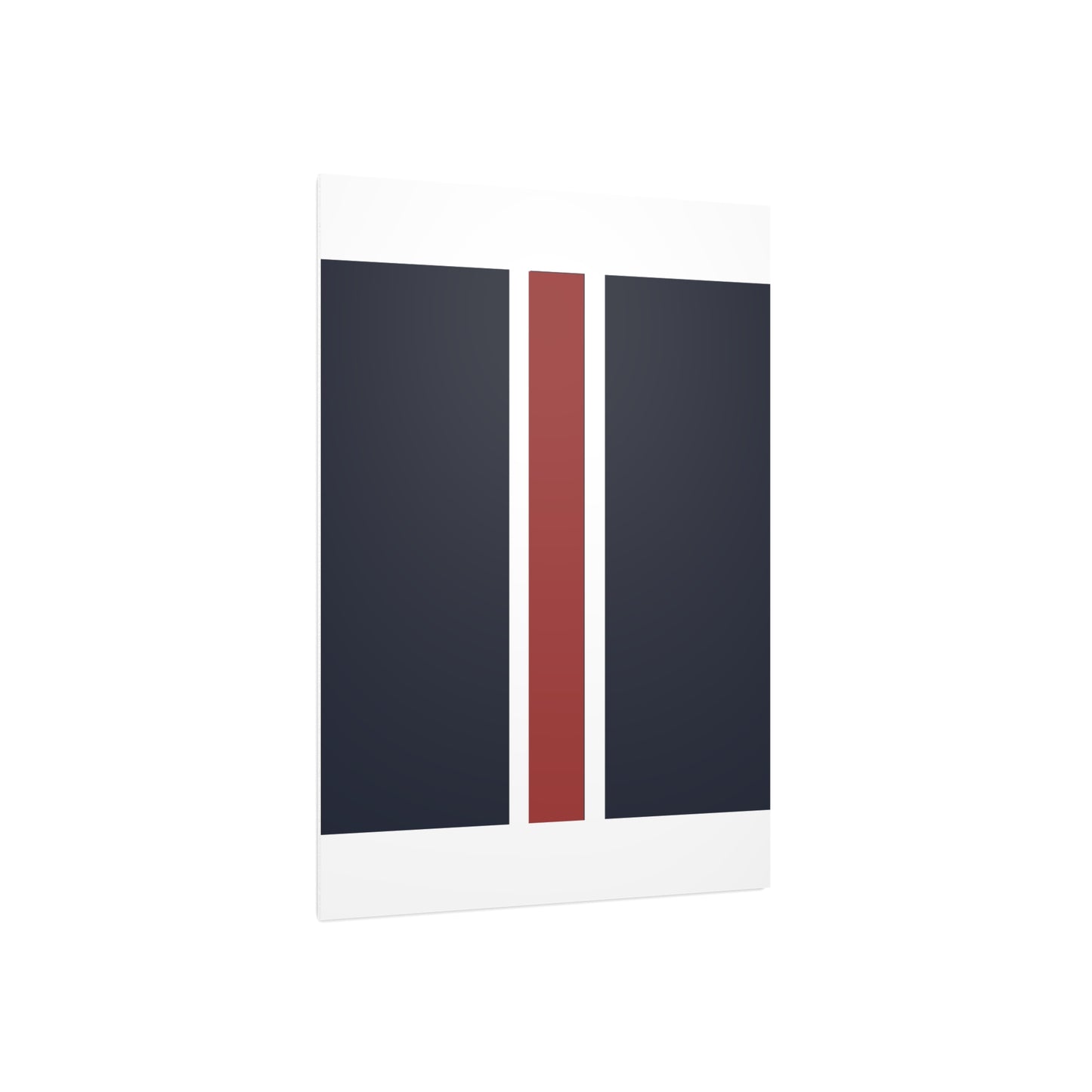Lunar Midnight & Red-White Striped Stylish Foam Board Decor, Modern Wall Art, Home Office Decoration, Customizable Display Board