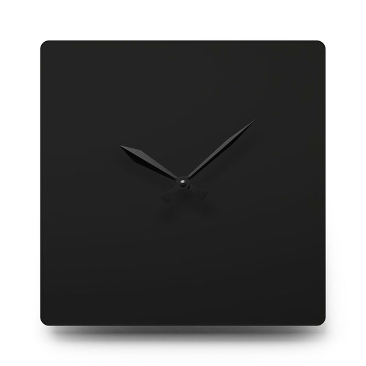 Minimalist Black Modern Acrylic Wall Clock, Stylish Home Decor Clock, Unique Gift for Office, Contemporary Wall Art, Timeless Design