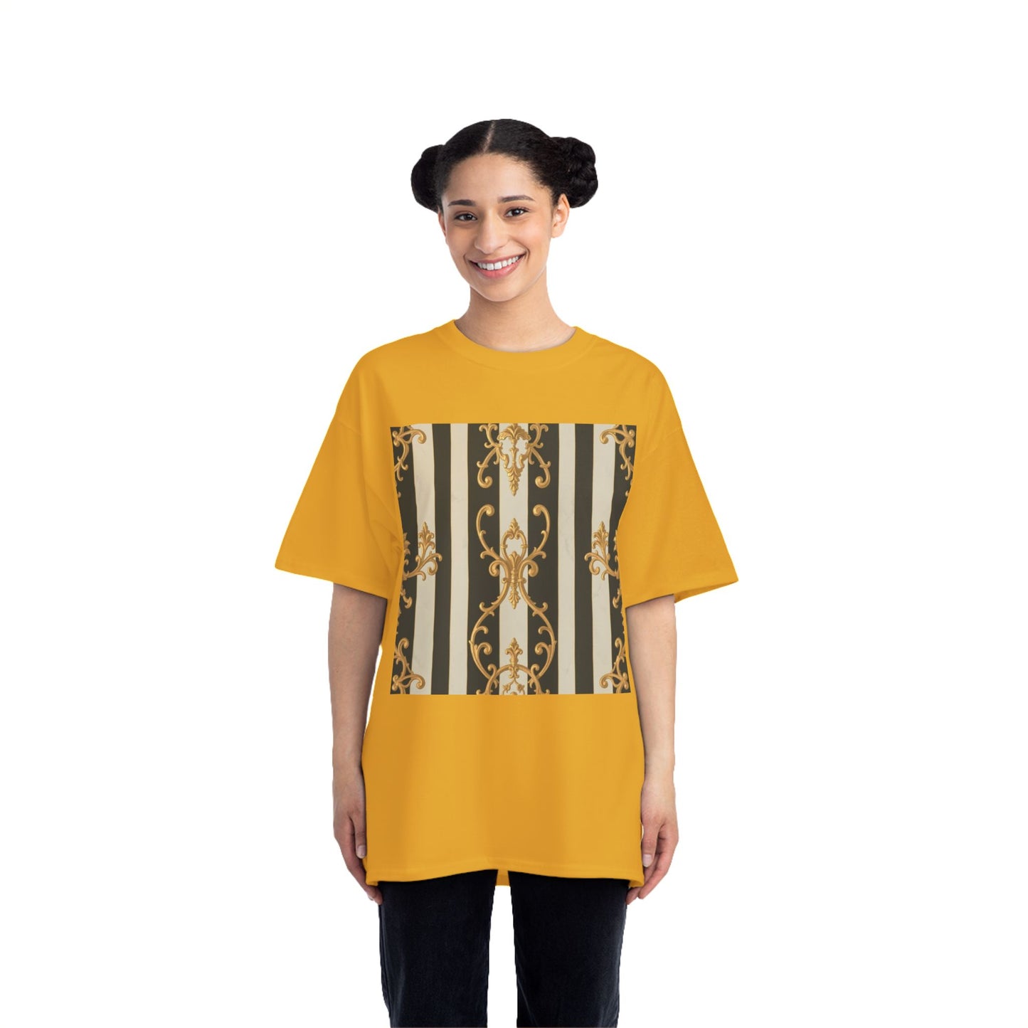 Elegant Baroque-Inspired Short-Sleeve T-Shirt, Vintage Style Tee, Fashion Statement Top, Unique Gift for Art Lovers