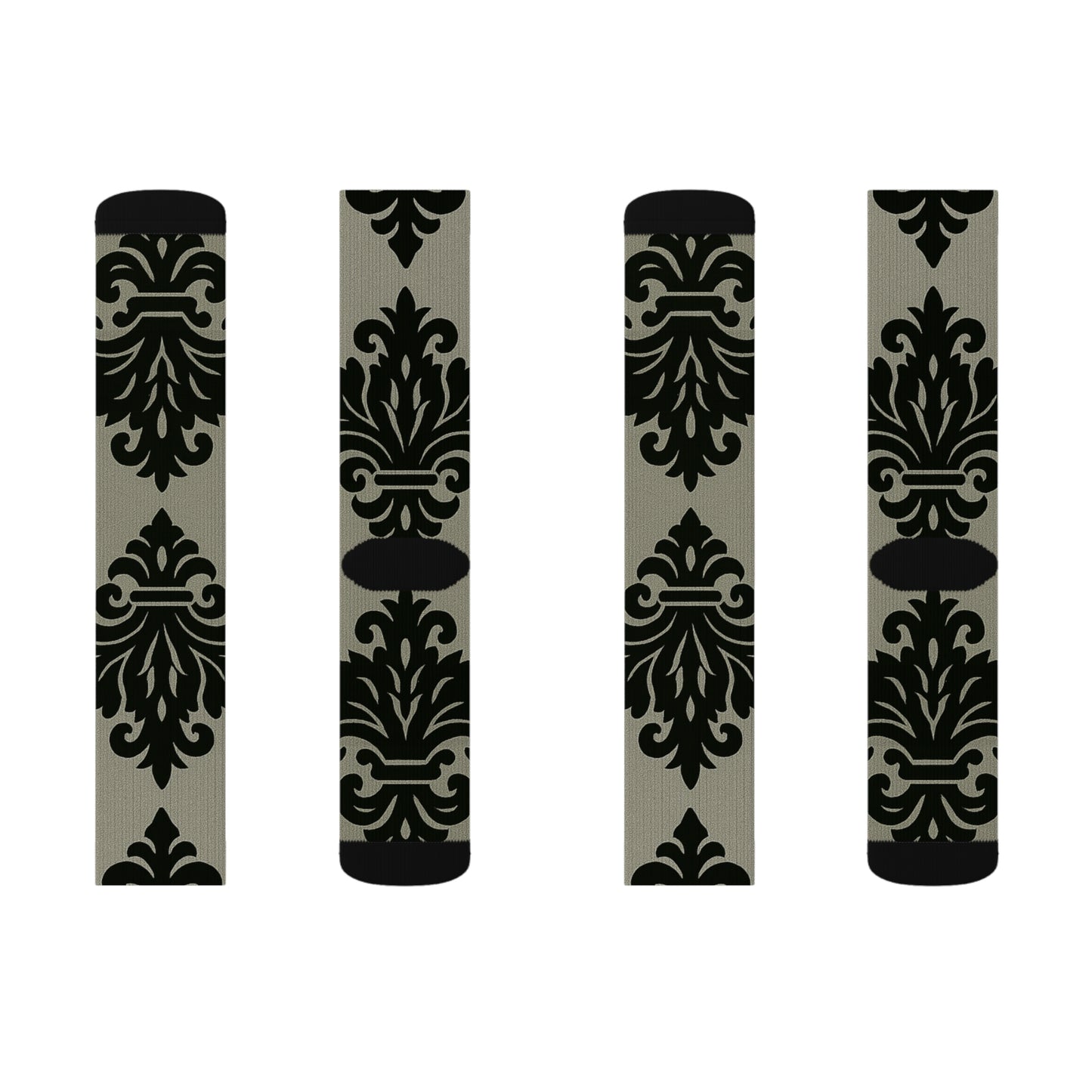 Chic Baroque Design Socks | Stylish Patterned Socks for Every Occasion, Gift for Her, Fashion Socks, Trendy Outfit Essentials