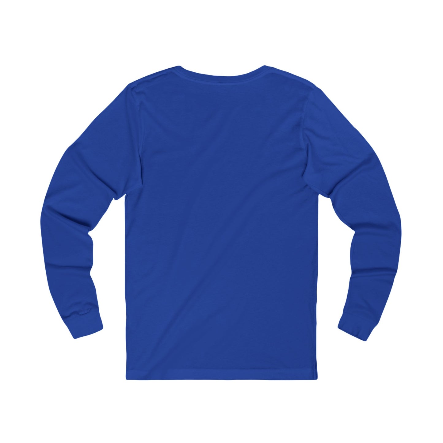 Elegant Blue & Alabaster Striped Baroque Long Sleeve Tee | Unisex Stylish Top for Casual Wear, Gift for Her, Him, Birthday, Fashion Statement