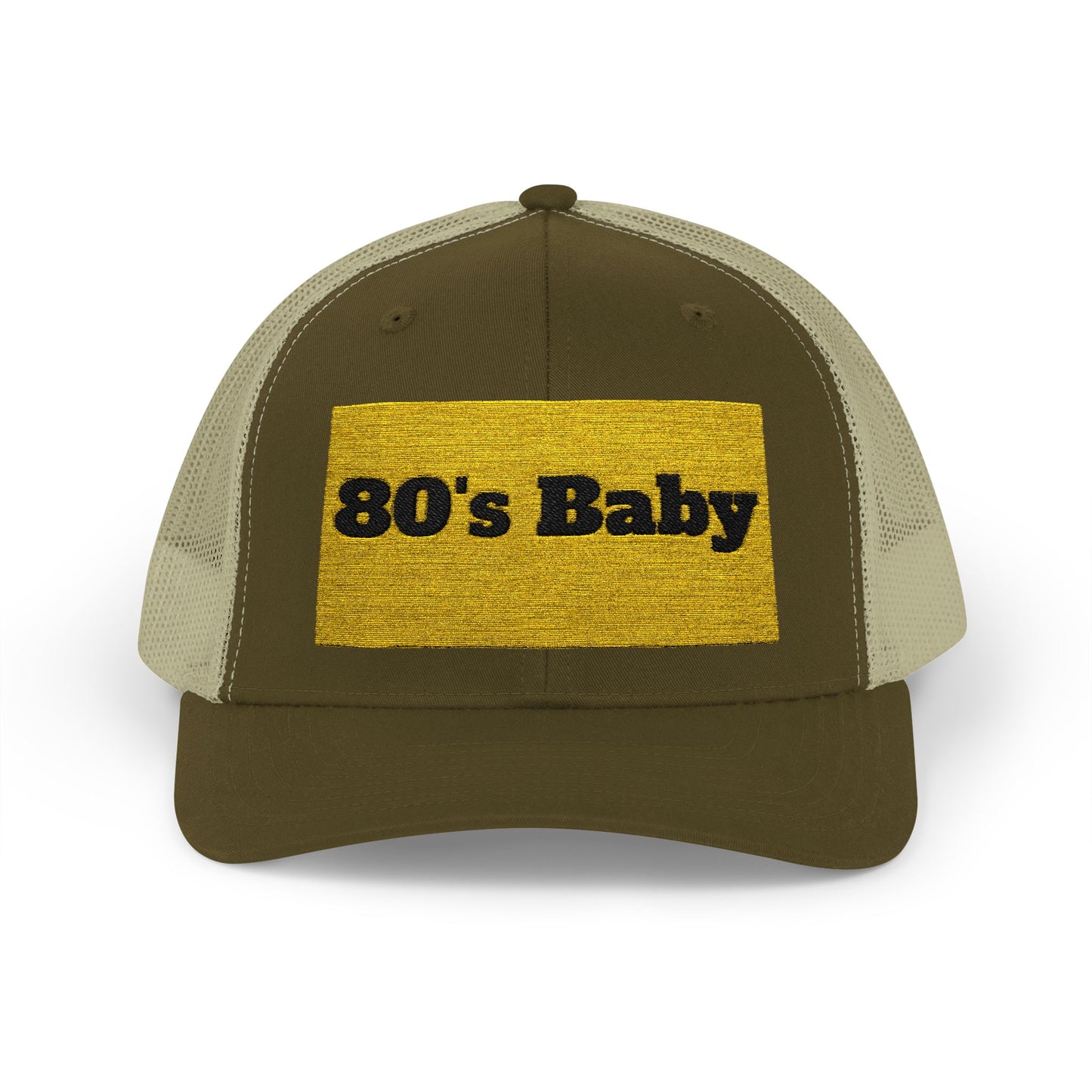 80's Baby Gold Snapback Trucker Cap - Retro Style Hat, Vintage Cap, Perfect for 80's Themed Parties, Gifts for Nostalgic Friends, Summer Fun
