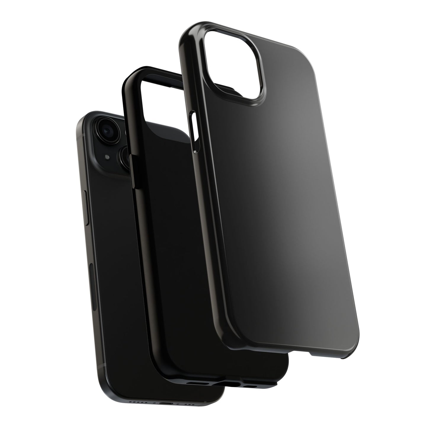 Durable Black Tough Phone Cases, Heavy-Duty Cell Phone Cover, Personalized Tech Protection, Gift for Him or Her, Everyday Protection