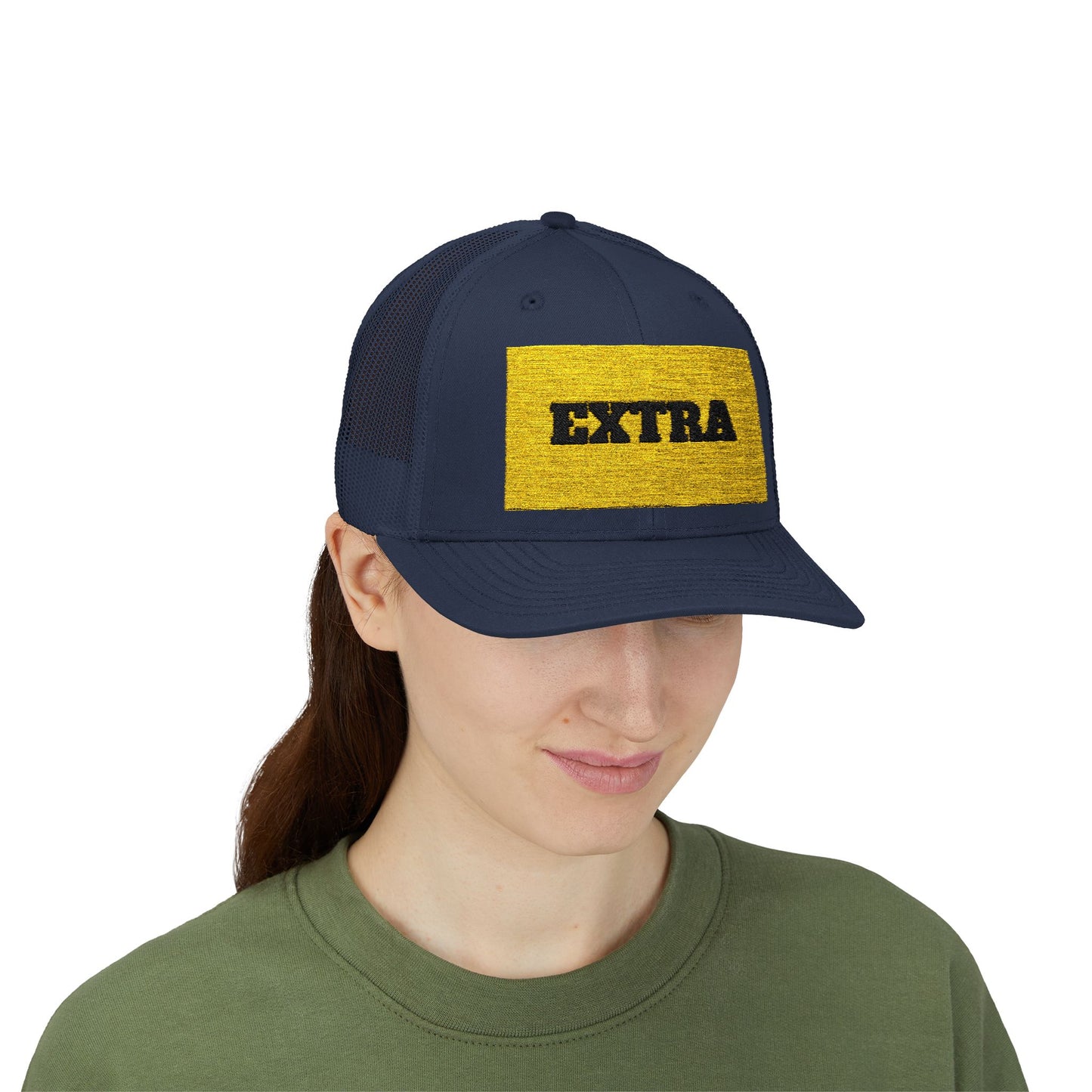 Extra Sparkling Gold Snapback Trucker Cap, Casual Hat, Fashion Accessory, Outdoor Gear, Gift for Him/Her, Party Wear