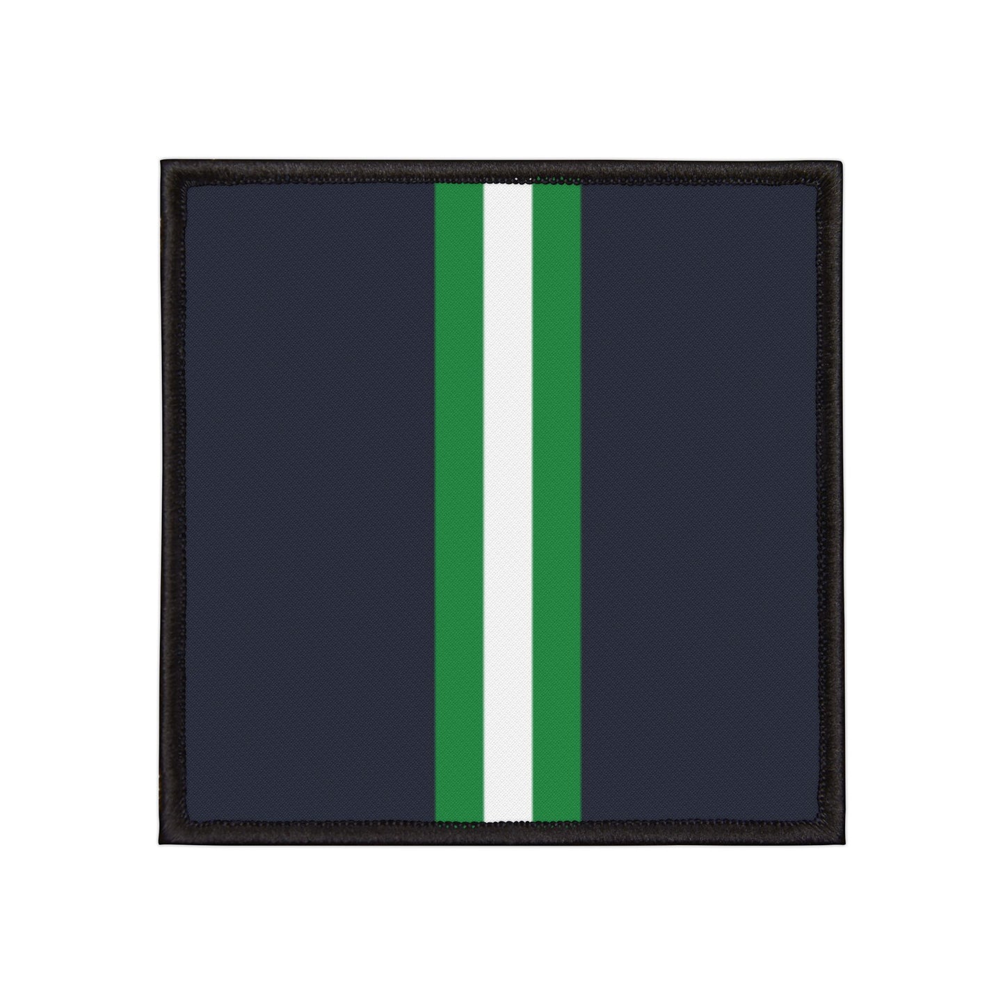 Lunar Midnight & Green-White Striped Customizable Iron-On Patches for Creative Repairs, DIY Fashion Statements, Unique Gift Ideas, and Personalization