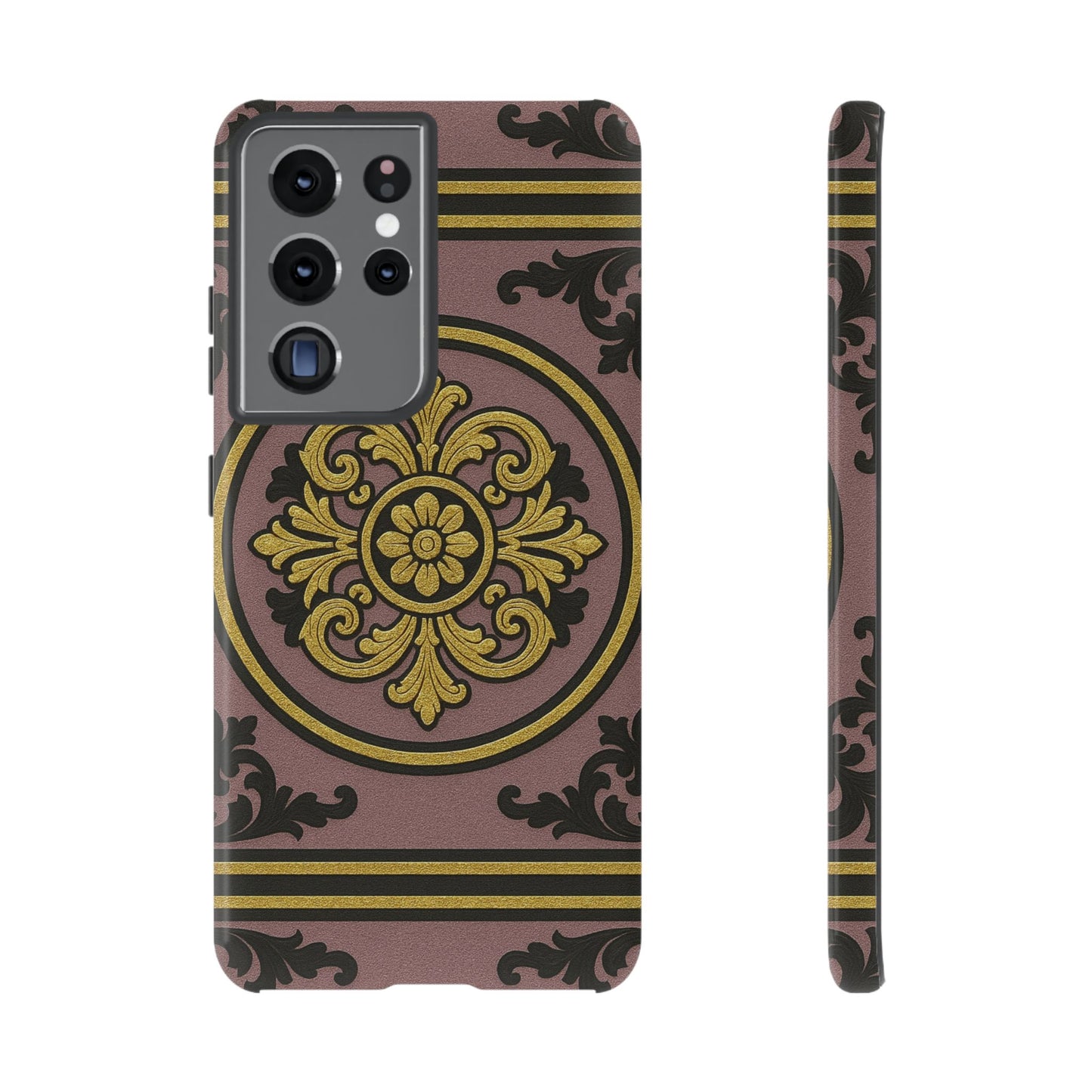 Gilded Mauve With Gold-Black Baroque Tough Cases
