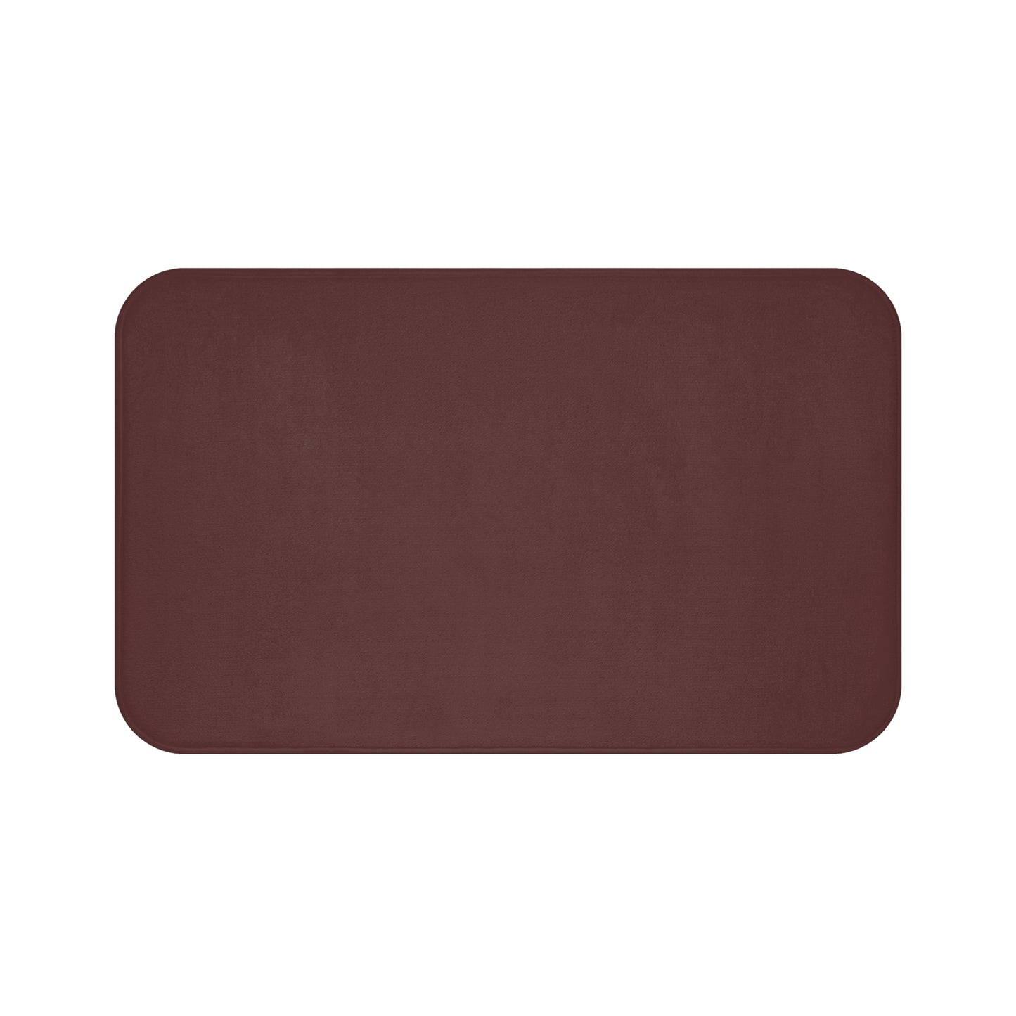 Luxurious Brown Merlot Plush Bath Mat, Soft Bathroom Rug, Cozy Shower Mat, Non-Slip Floor Mat, Elegant Home Decor