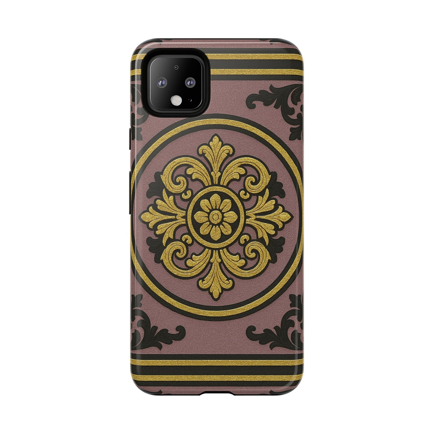 Gilded Mauve With Gold-Black Baroque Tough Cases