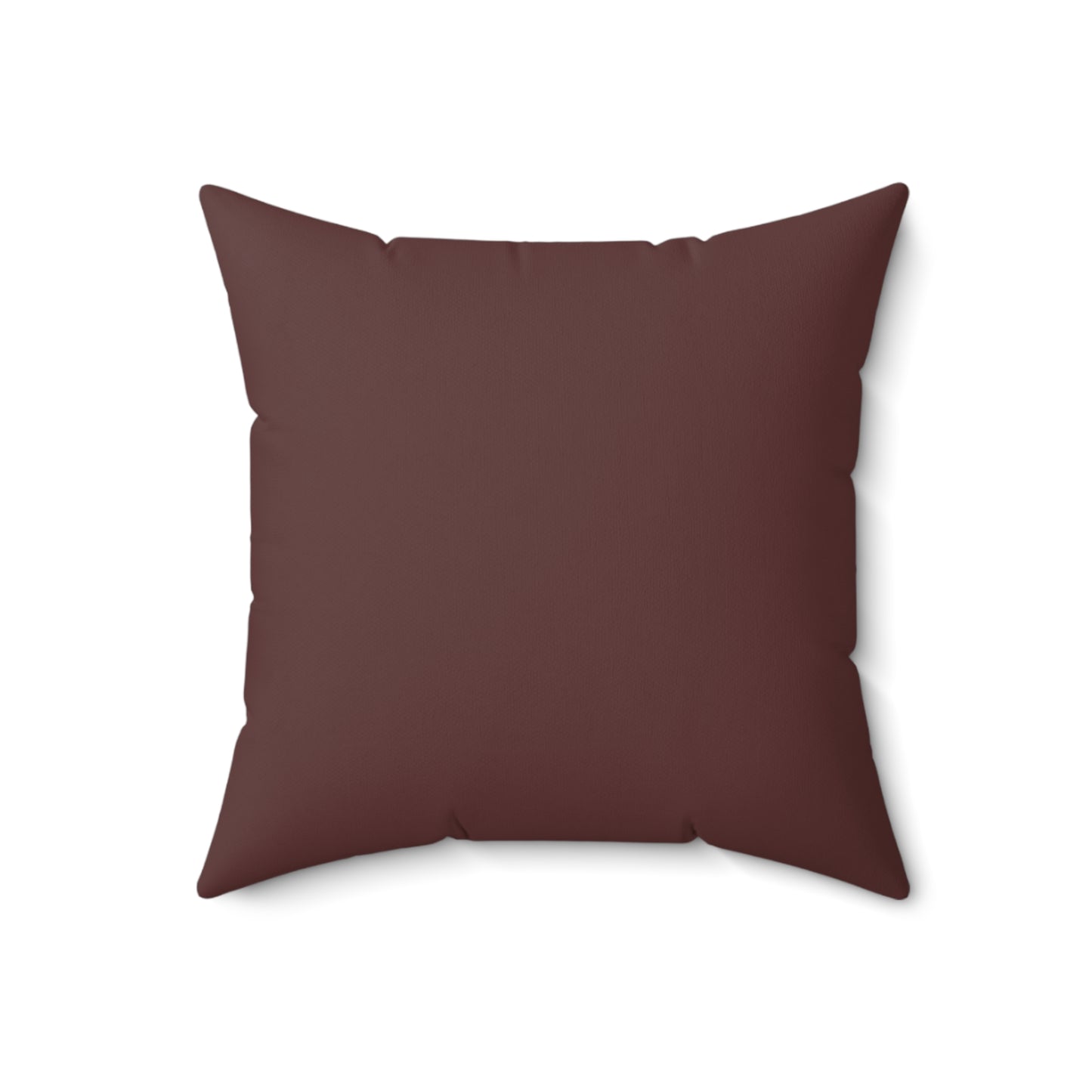 Brown Merlot Luxurious Faux Suede Square Pillow, Cozy Home Decor, Decorative Cushion, Stylish Throw Pillow, Gift for Homeowners, Relaxing Vibes