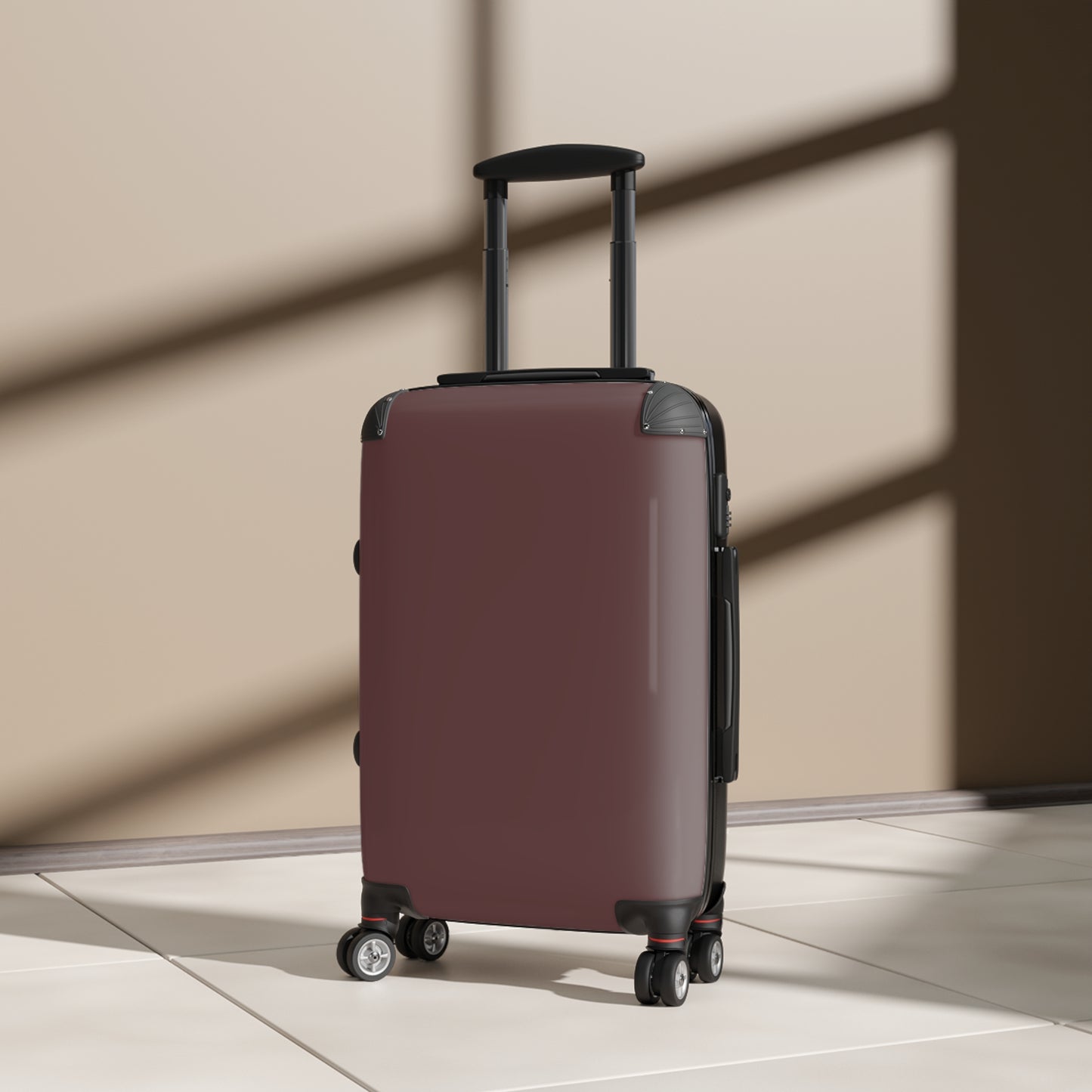Stylish Brown Merlot Carry-On Luggage for Travelers, Travel Suitcase, Weekend Getaway Bag, Flight Essential, Boarding Bag, Vacation Companion
