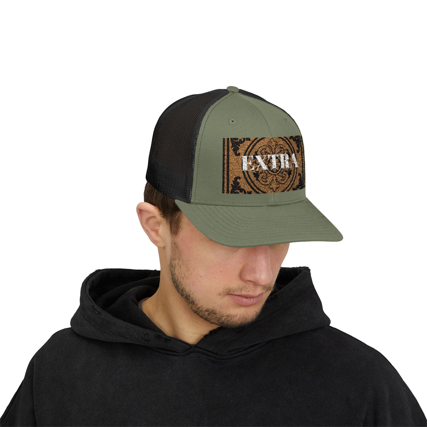 Stylish Extra Baroque Trucker Cap with Vintage Design - Perfect for Casual Outings, Summer Festivals, and Gift Giving, Fashion Hat, Trendy Headwear