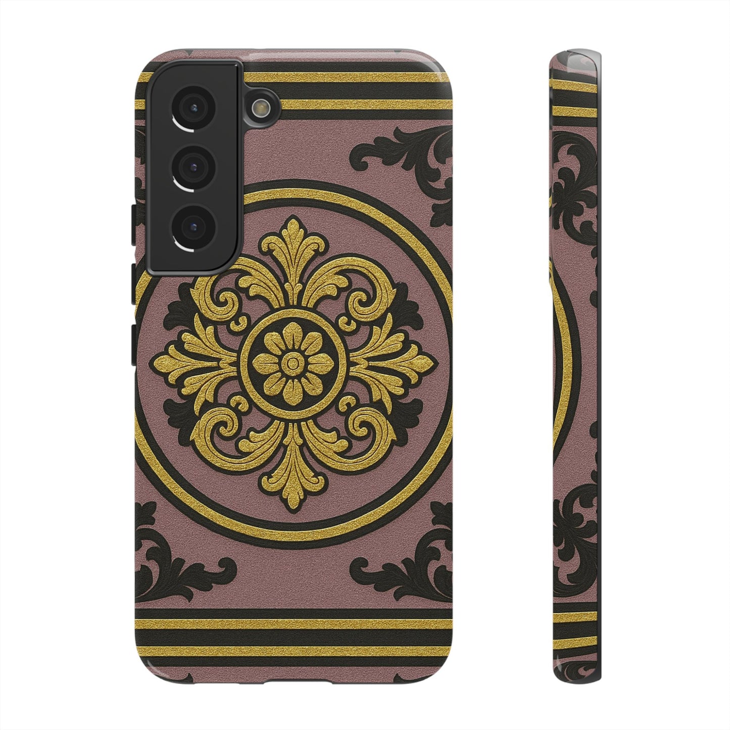 Gilded Mauve With Gold-Black Baroque Tough Cases