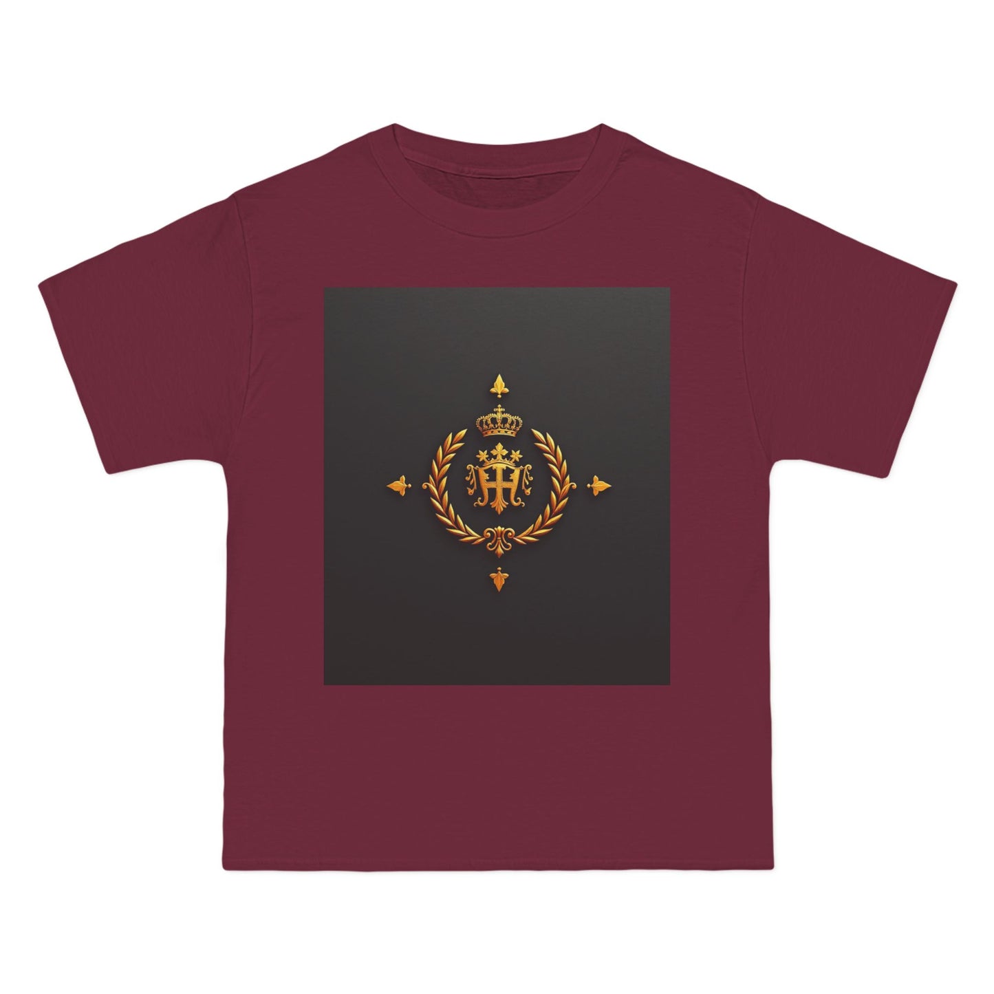 Stylish Gold Emblem T-Shirt, Casual Tee, Unique Gift, Everyday Wear, Graphic Shirt, Fashion Statement - Gold Crest