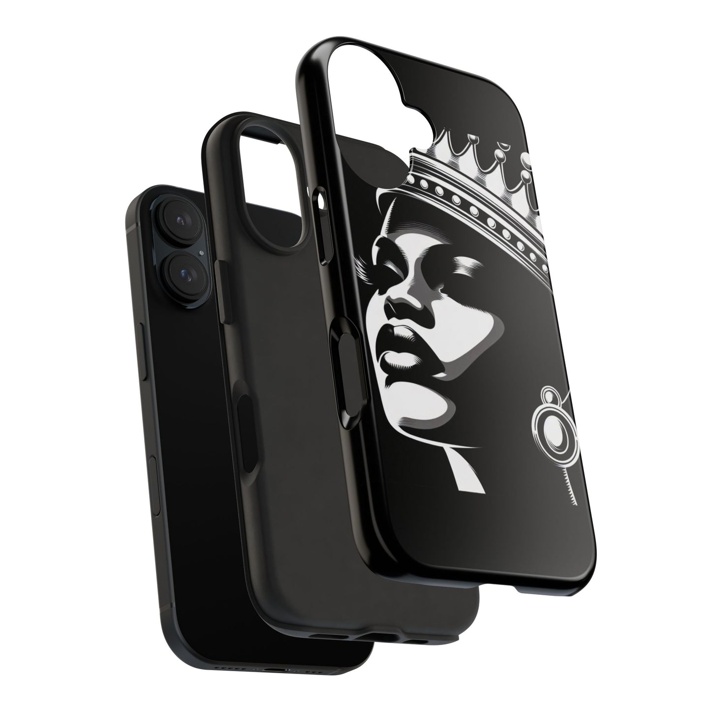 Regal Queen Tough Phone Case, Stylish Phone Cover, Gift for Her, Birthday, Empowerment, Bold Statement, Durable Phone Accessory
