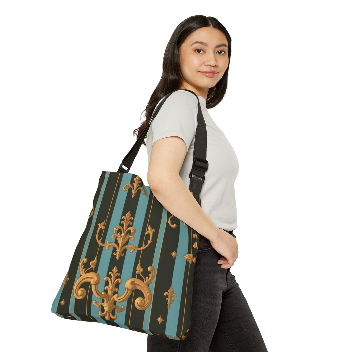 Elegant Vintage-Inspired Adjustable Tote Bag, Stylish Canvas Bag, Fashion Accessory, Everyday Tote, Gift for Her