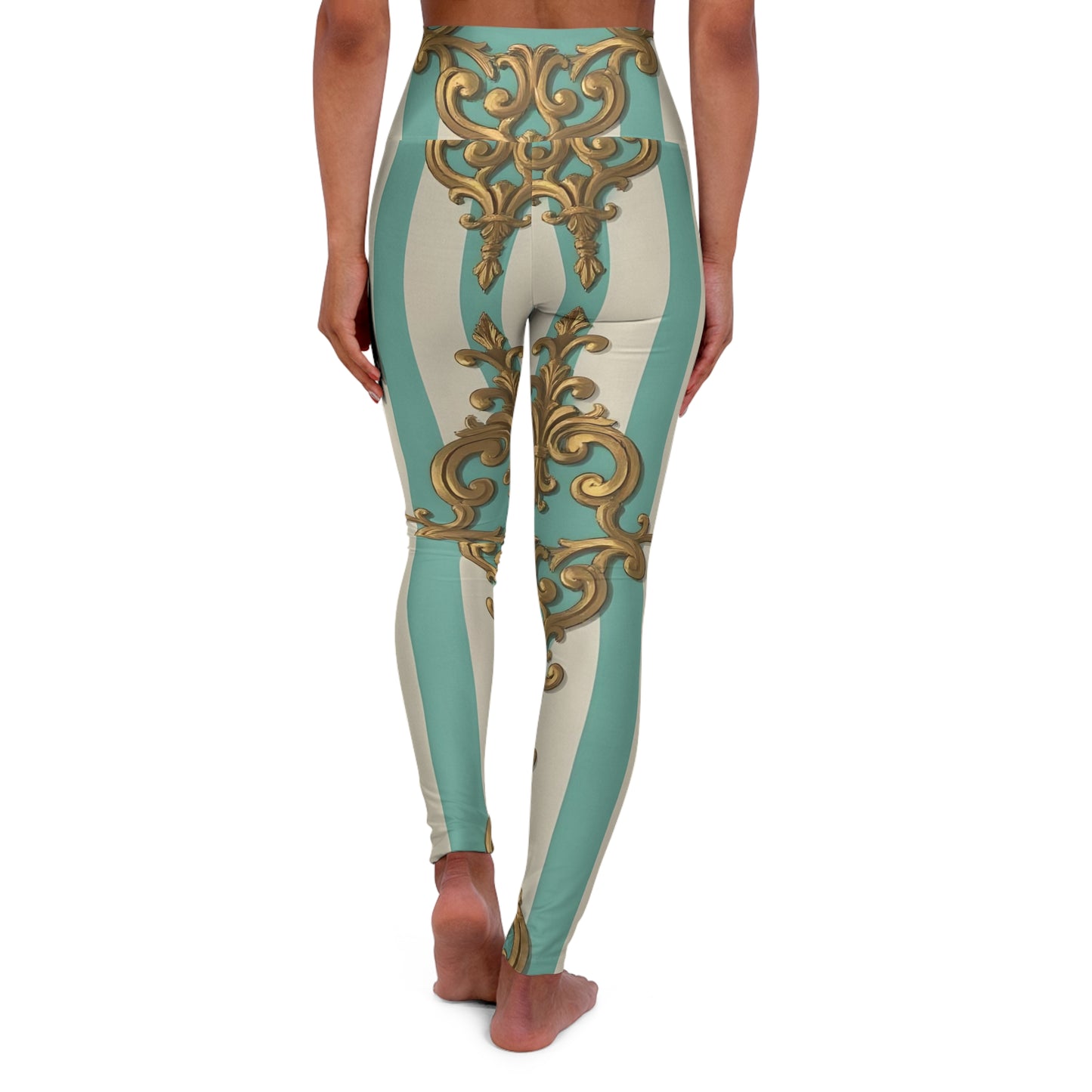 Elegant High Waisted Yoga Leggings - Luxurious Workout Pants, Fitness Leggings, Gym Wear, Activewear, Gifts for Her