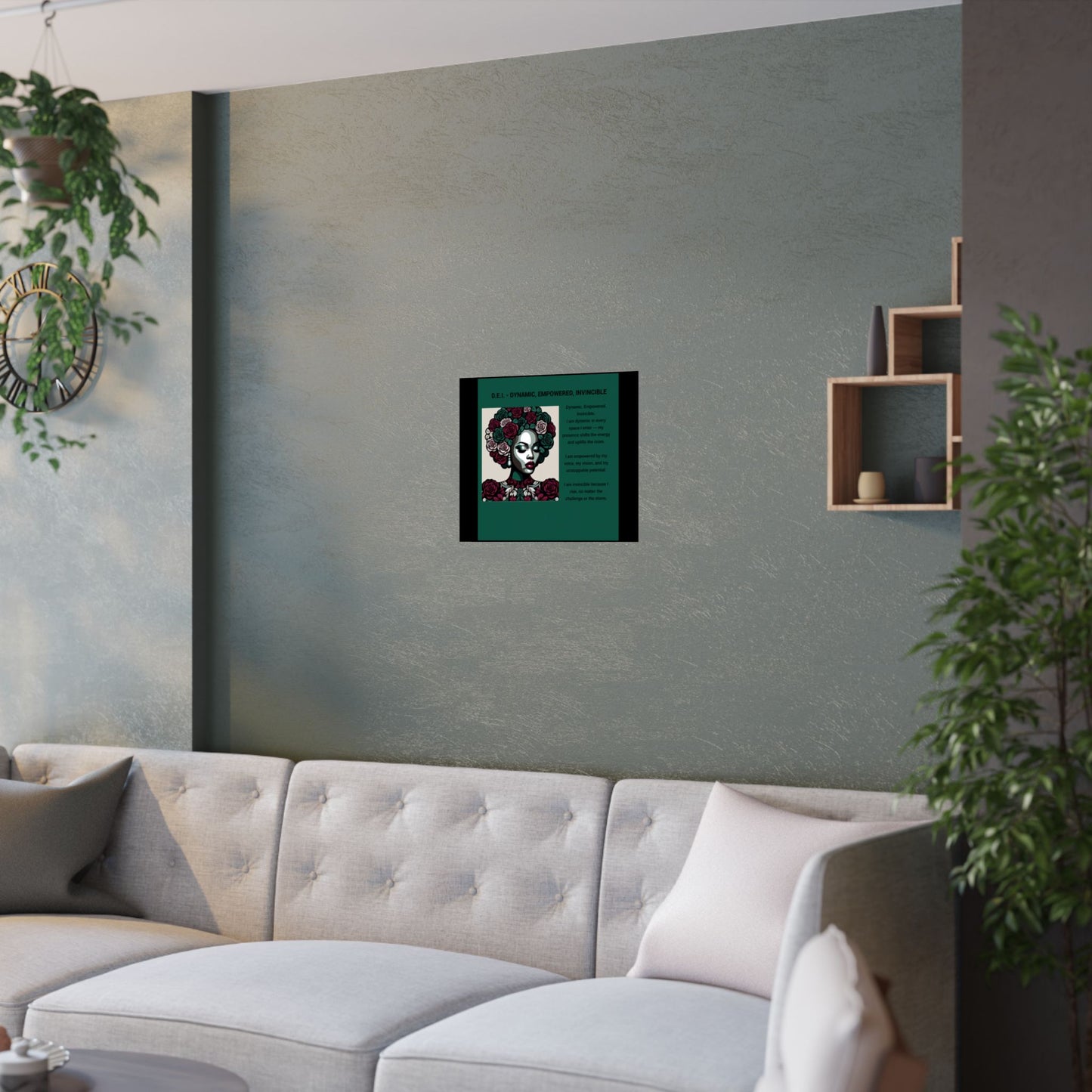 Empowered Feminine Wall Art Poster - Dynamic, Empowered & Invincible Design