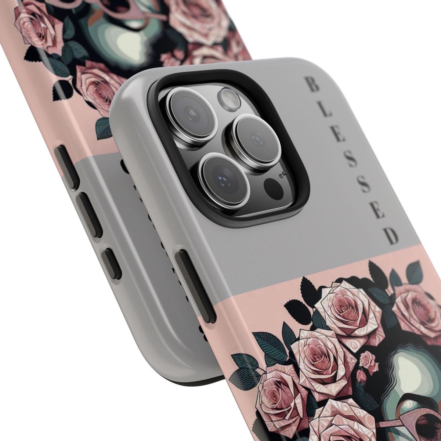 Blessed Floral Tough Phone Cases | Unique Gift for Her, Gift for Mom, Stylish Protection, Birthday Present, Black Girl Art