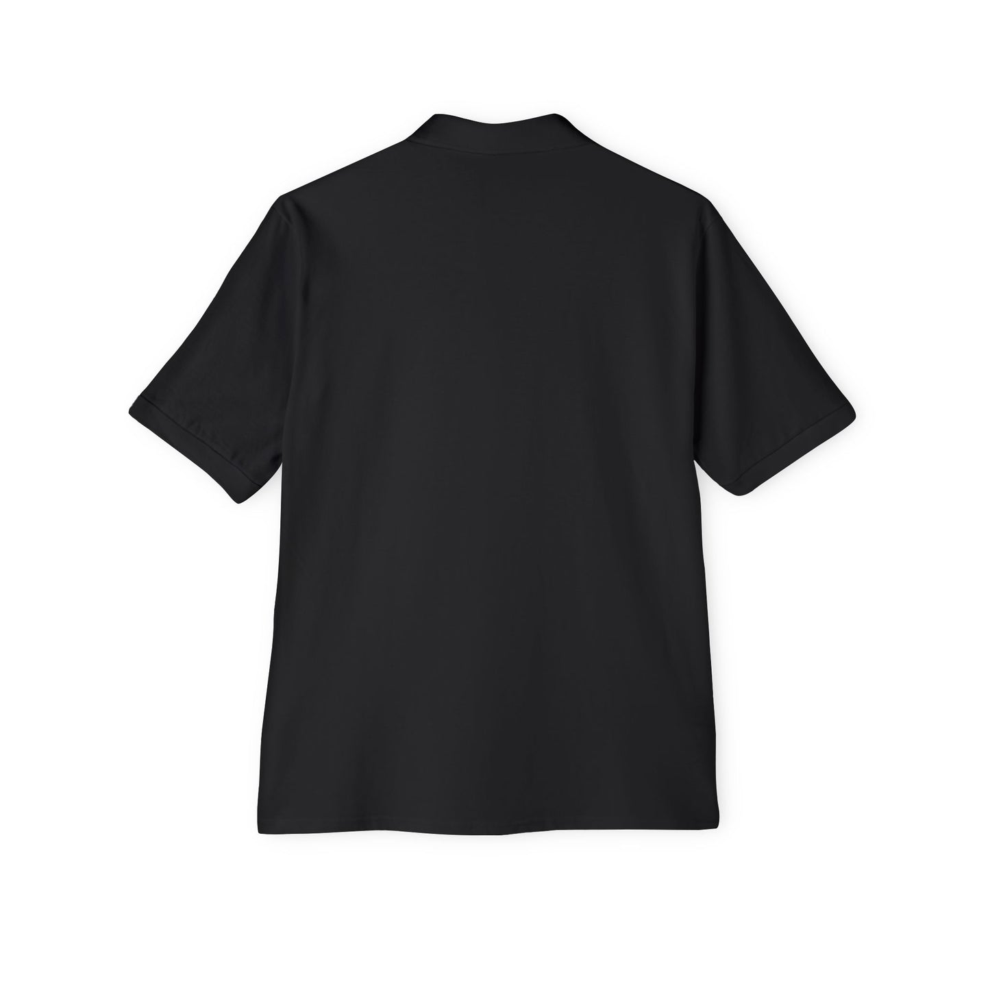 Stylish Men's Piqué Polo Shirt with Elegant Design - Perfect for Casual Events, Golf, Summer Days, Gifts - Black & Gold Rococo