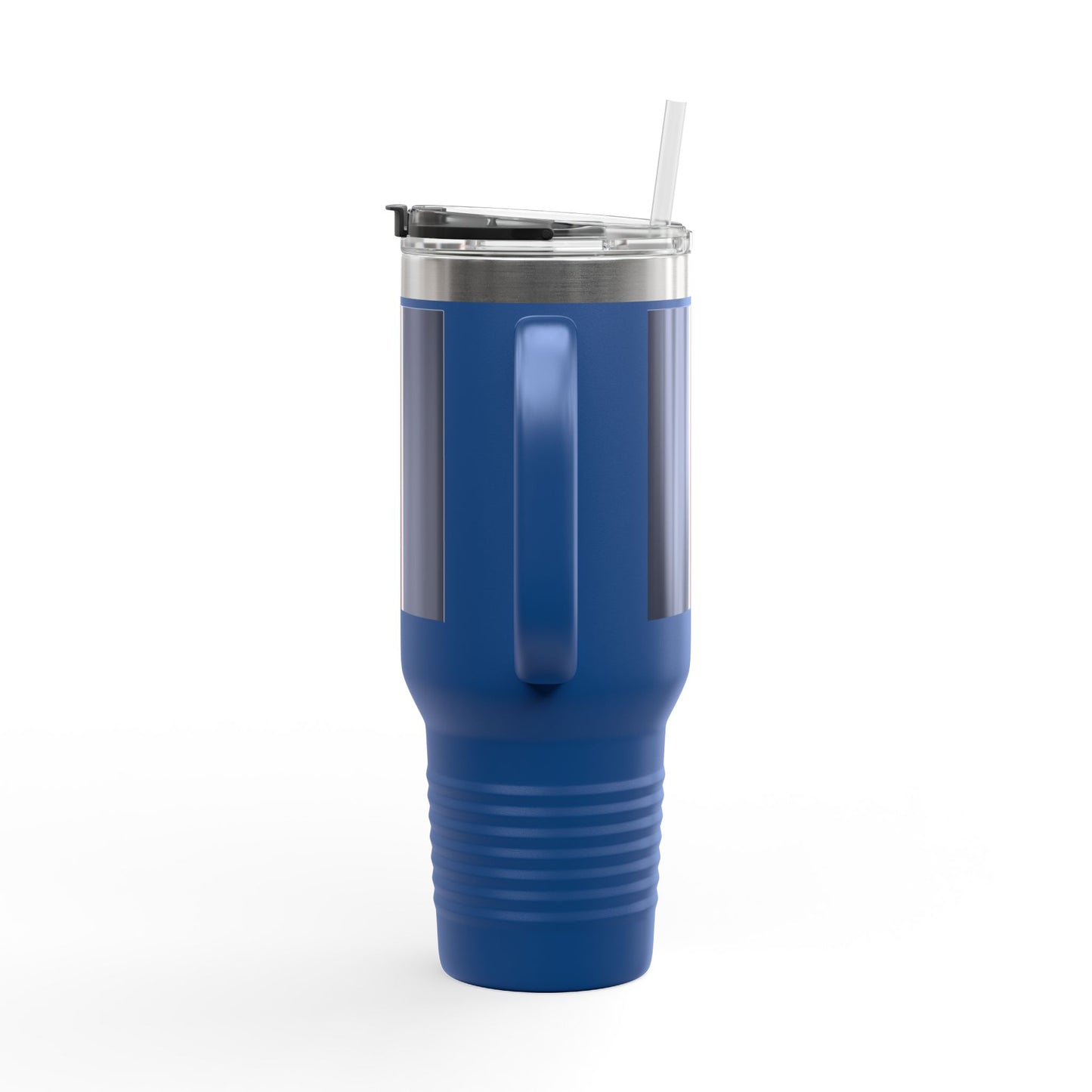 Lunar Midnight & Red-White Striped Stylish Insulated Travel Mug - Perfect for Adventure Seekers | 40oz Hot & Cold Beverage Container
