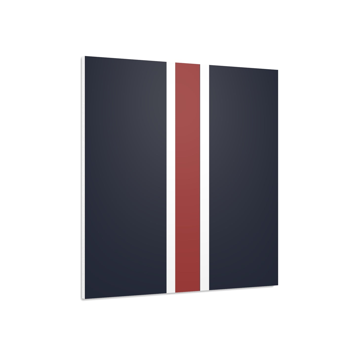 Lunar Midnight & Red-White Striped Stylish Foam Board Decor, Modern Wall Art, Home Office Decoration, Customizable Display Board