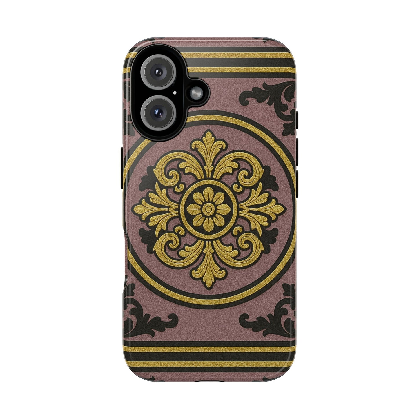 Gilded Mauve With Gold-Black Baroque Tough Cases