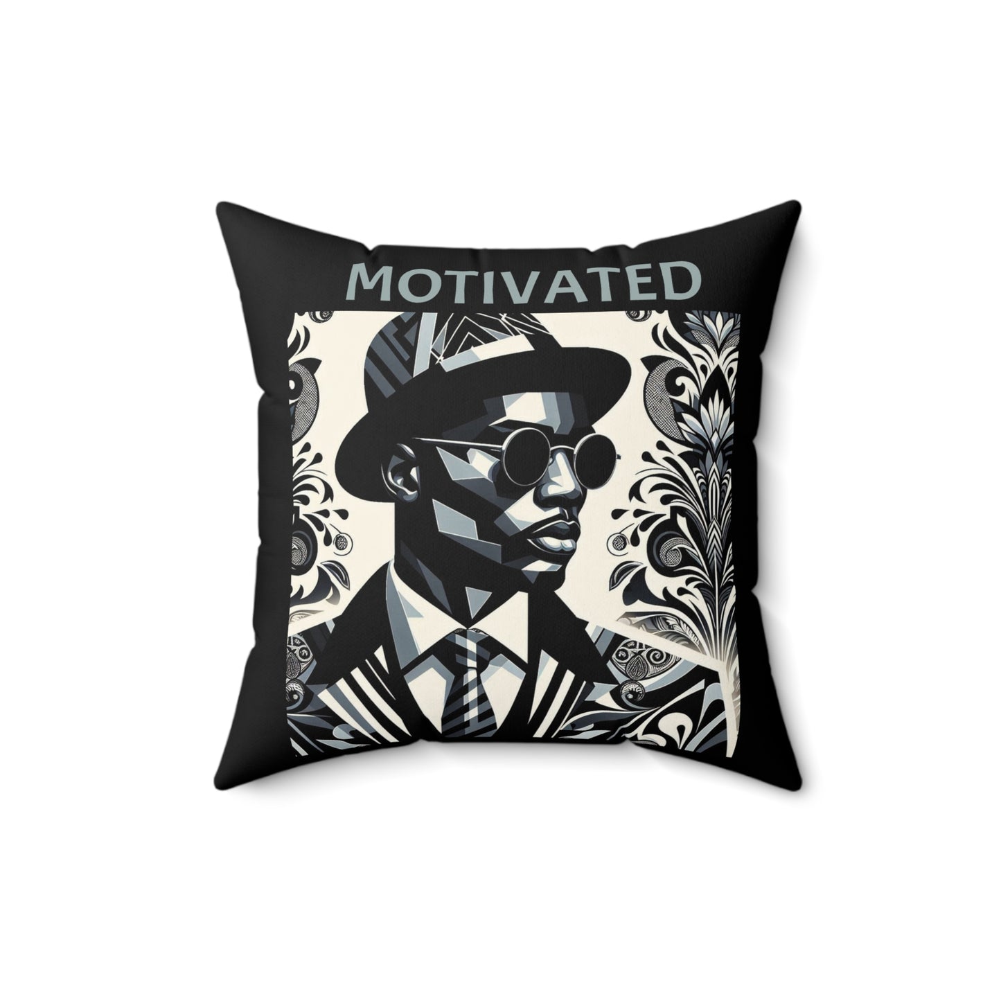 Motivational & Blessed Spun Polyester Square Pillow | Home Decor, Inspirational Gift, Modern Art, Sofa Cushion, Housewarming Decor