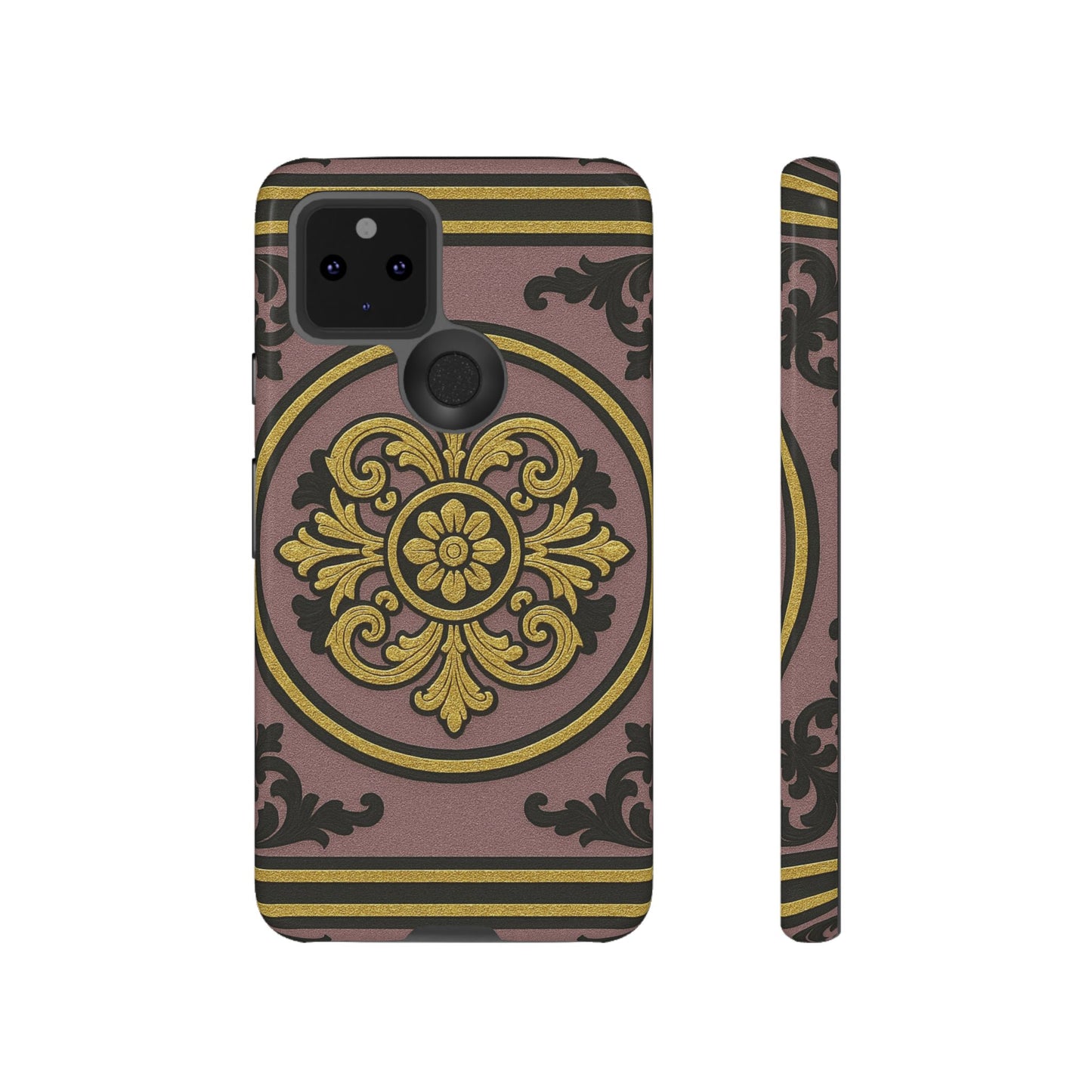 Gilded Mauve With Gold-Black Baroque Tough Cases