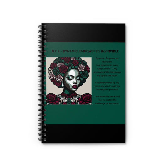 Dynamic Empowerment Invincible Spiral Notebook - Ruled Line for Inspired Creativity
