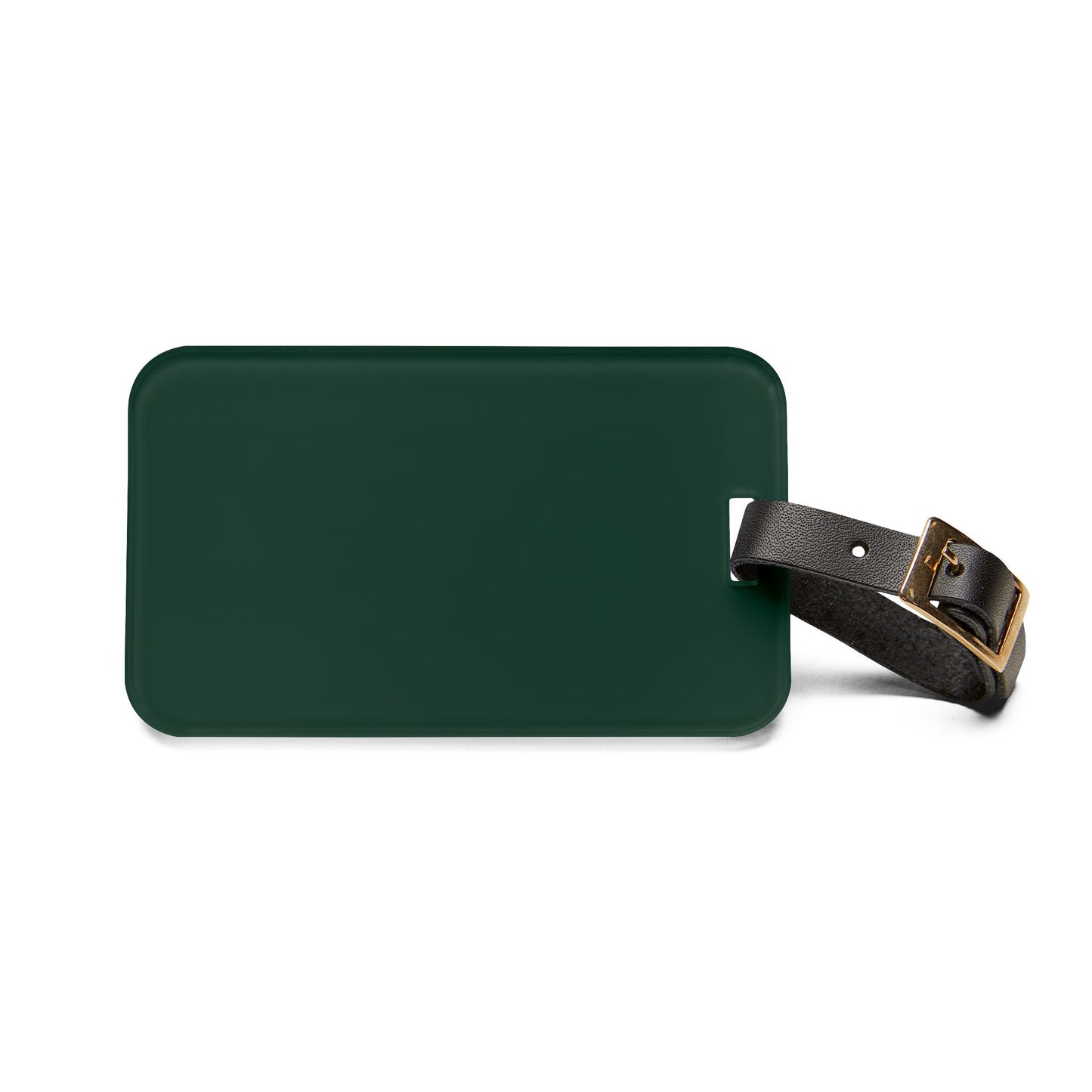 Midnight Green Travel Accessory Luggage Tag, Personalized Baggage Tag, Ideal Travel Gift for Adventurers, Custom Leather ID Tag