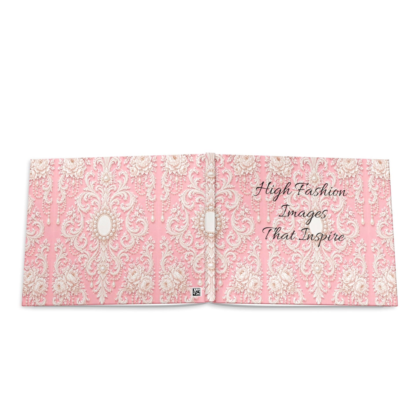 Pink Rococo Hardcover Fashion Illustrations - High Fashion Ball Gown Photo Book