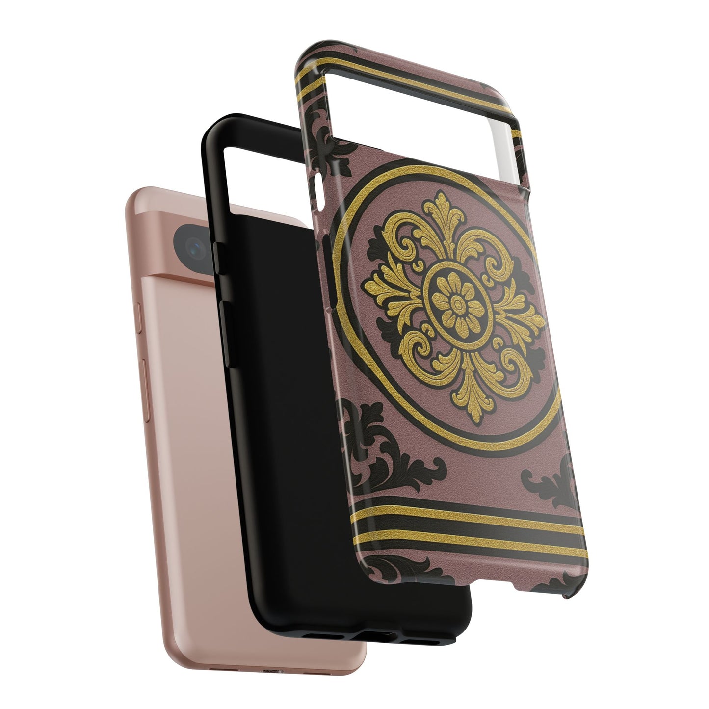 Gilded Mauve With Gold-Black Baroque Tough Cases