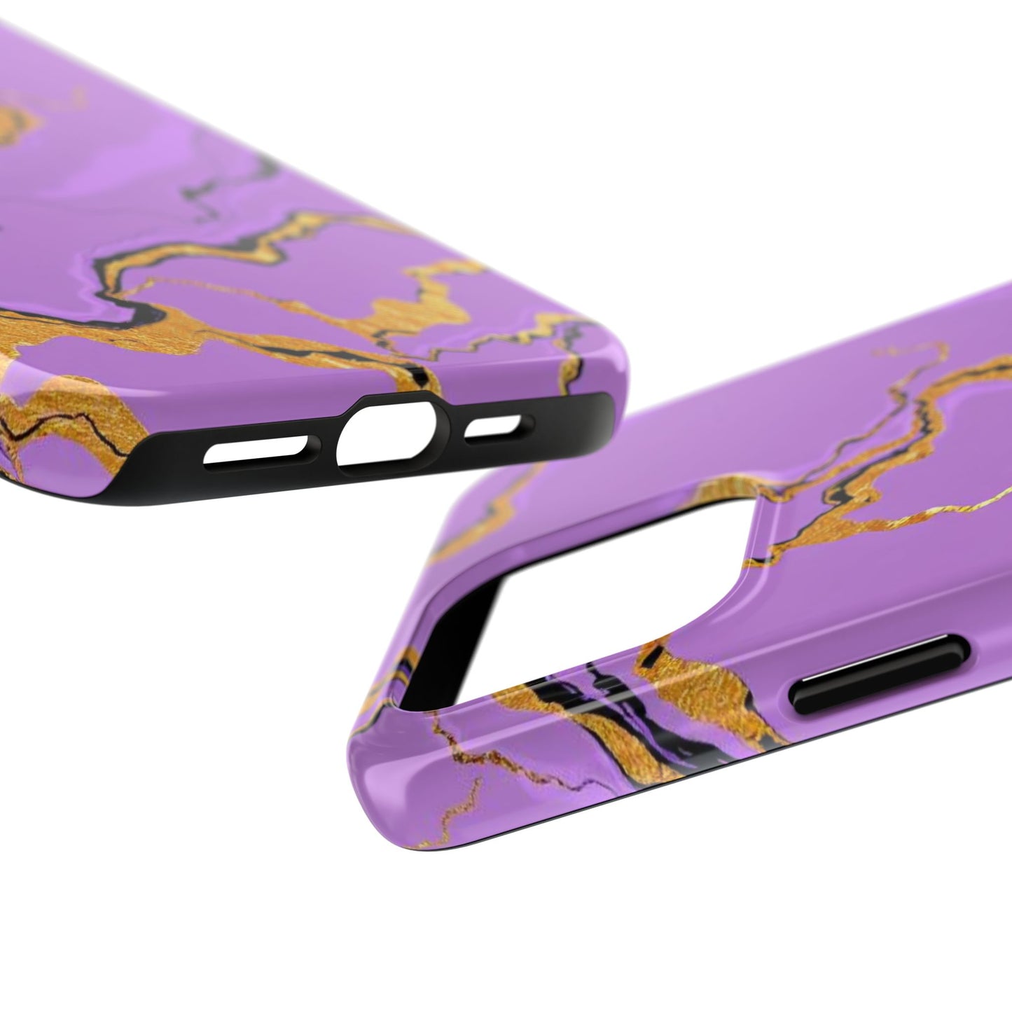 Stylish Tough Phone Cases with Purple Marble Design, Protective Phone Cases, Trendy Phone Accessories, Gift for Her, Unique Phone Cover