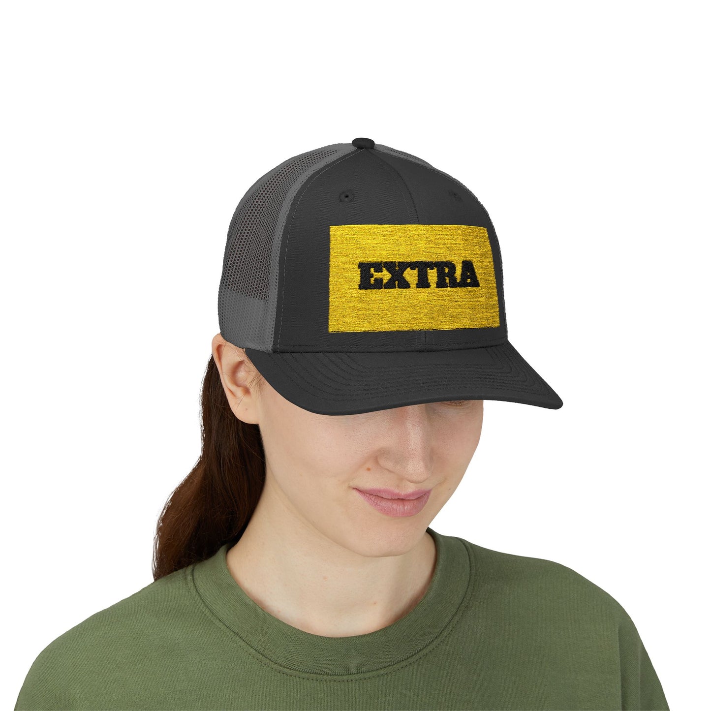 Extra Sparkling Gold Snapback Trucker Cap, Casual Hat, Fashion Accessory, Outdoor Gear, Gift for Him/Her, Party Wear