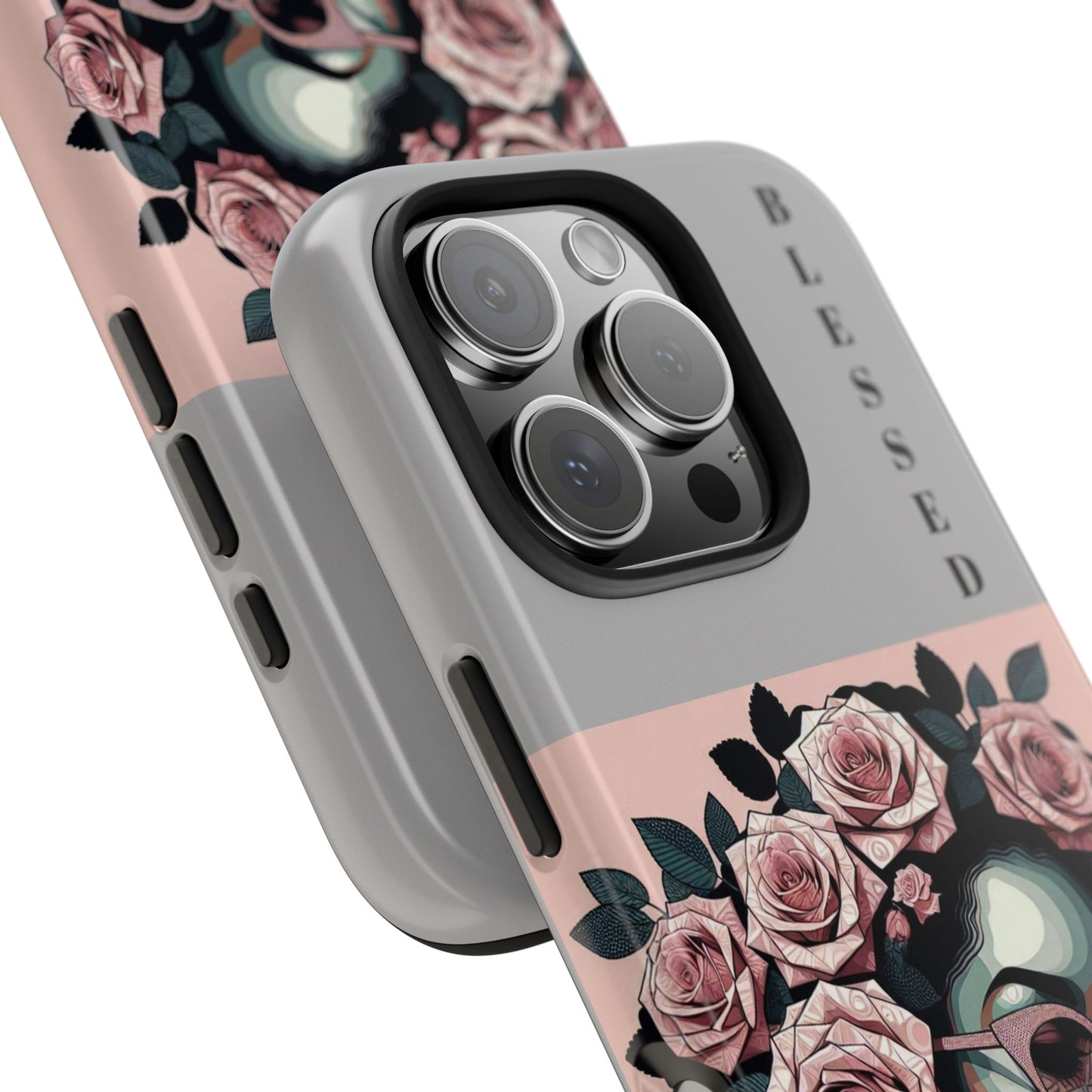 Blessed Floral Tough Phone Cases | Unique Gift for Her, Gift for Mom, Stylish Protection, Birthday Present, Black Girl Art
