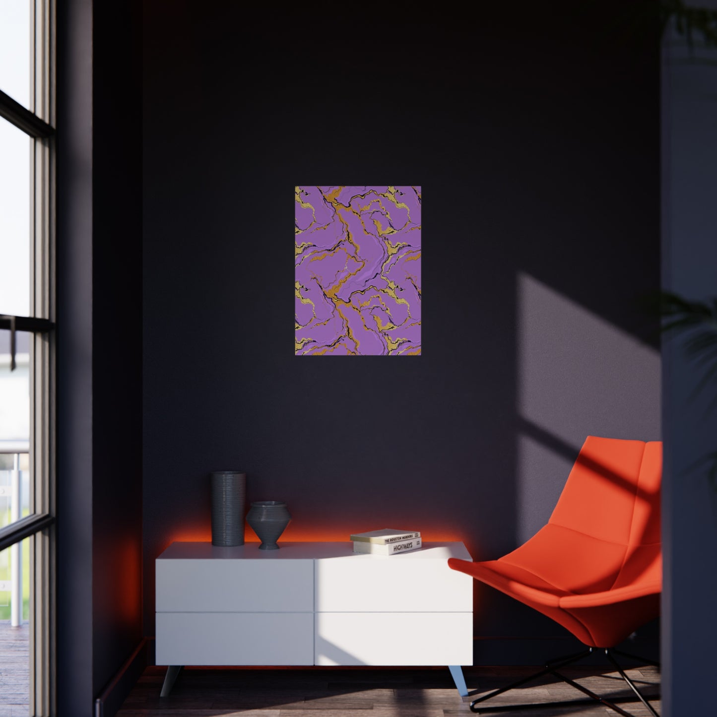 Lavender Marble Foam Board Decor, Stylish Wall Art, Home Office Decor, Unique Gift, Art Display Board