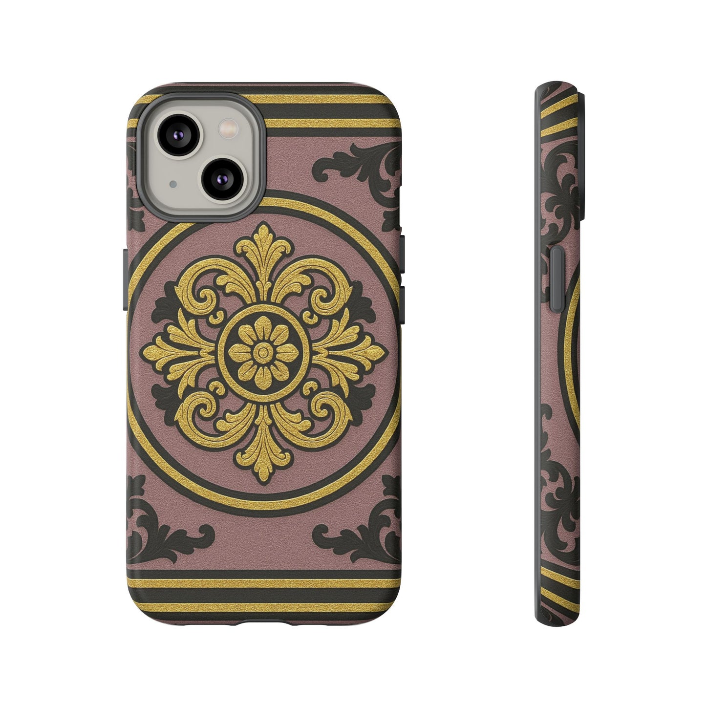 Gilded Mauve With Gold-Black Baroque Tough Cases